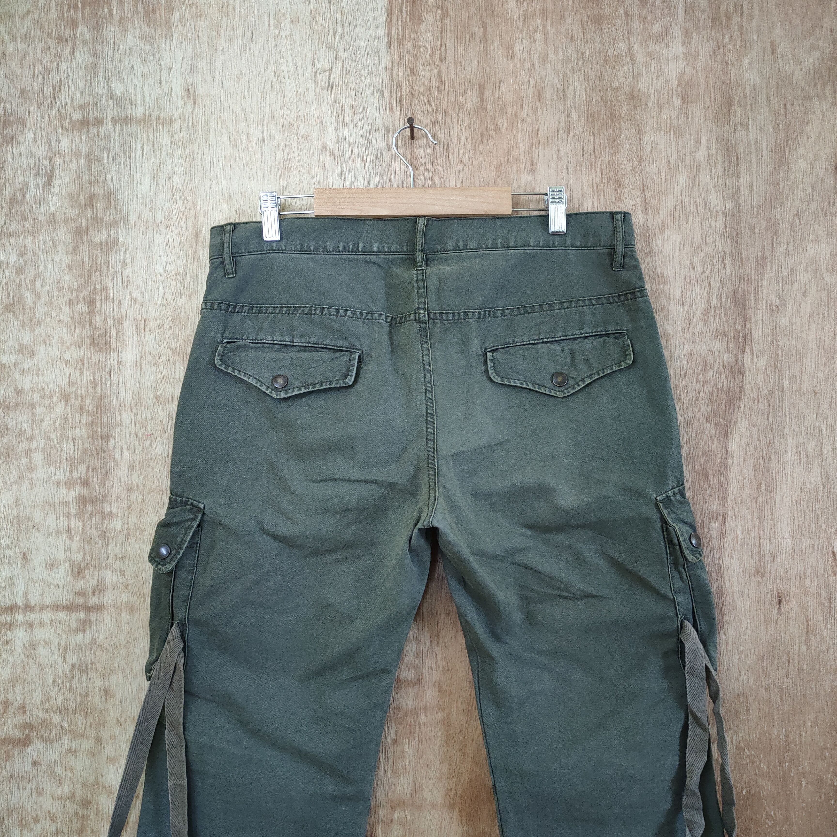 Japanese Brand VINTAGE JAPANESE BRAND DOUBLE KNEE BONDAGE CARGO PANTS 2055 Size US 34 / EU 50 - 6 Thumbnail
