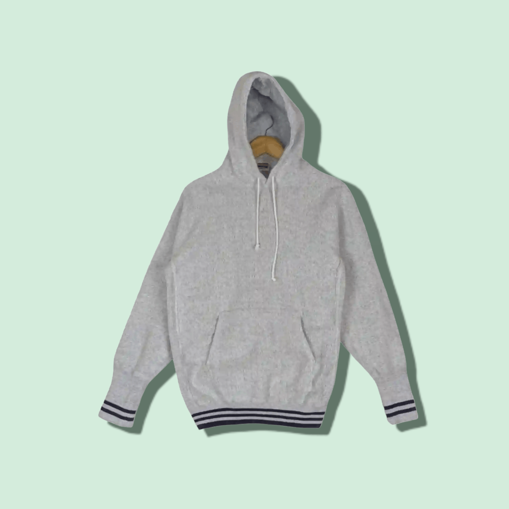 American Apparel × Cotton Traders × Japanese Brand Vintage 90's TRADERS Plain Hoodie Jumper Sweatshirt Size US M / EU 48-50 / 2 - 1 Thumbnail
