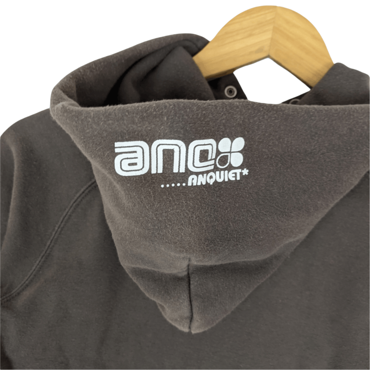 Japanese Brand Japan ANQUIET Spell Out Hoodie Jumper Sweatshirt Size US XXS / EU 40 - 7 Thumbnail