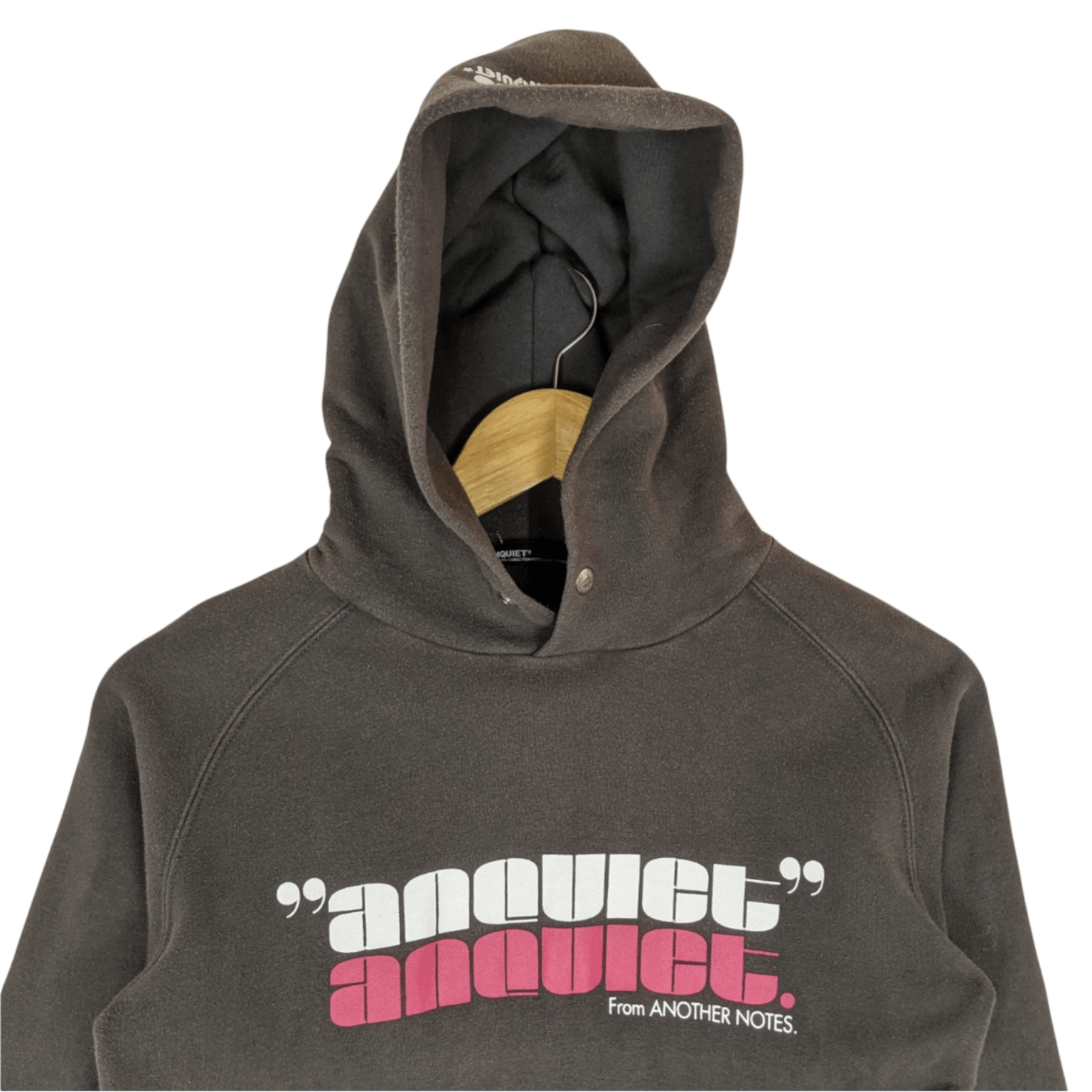 Japanese Brand Japan ANQUIET Spell Out Hoodie Jumper Sweatshirt Size US XXS / EU 40 - 3 Thumbnail