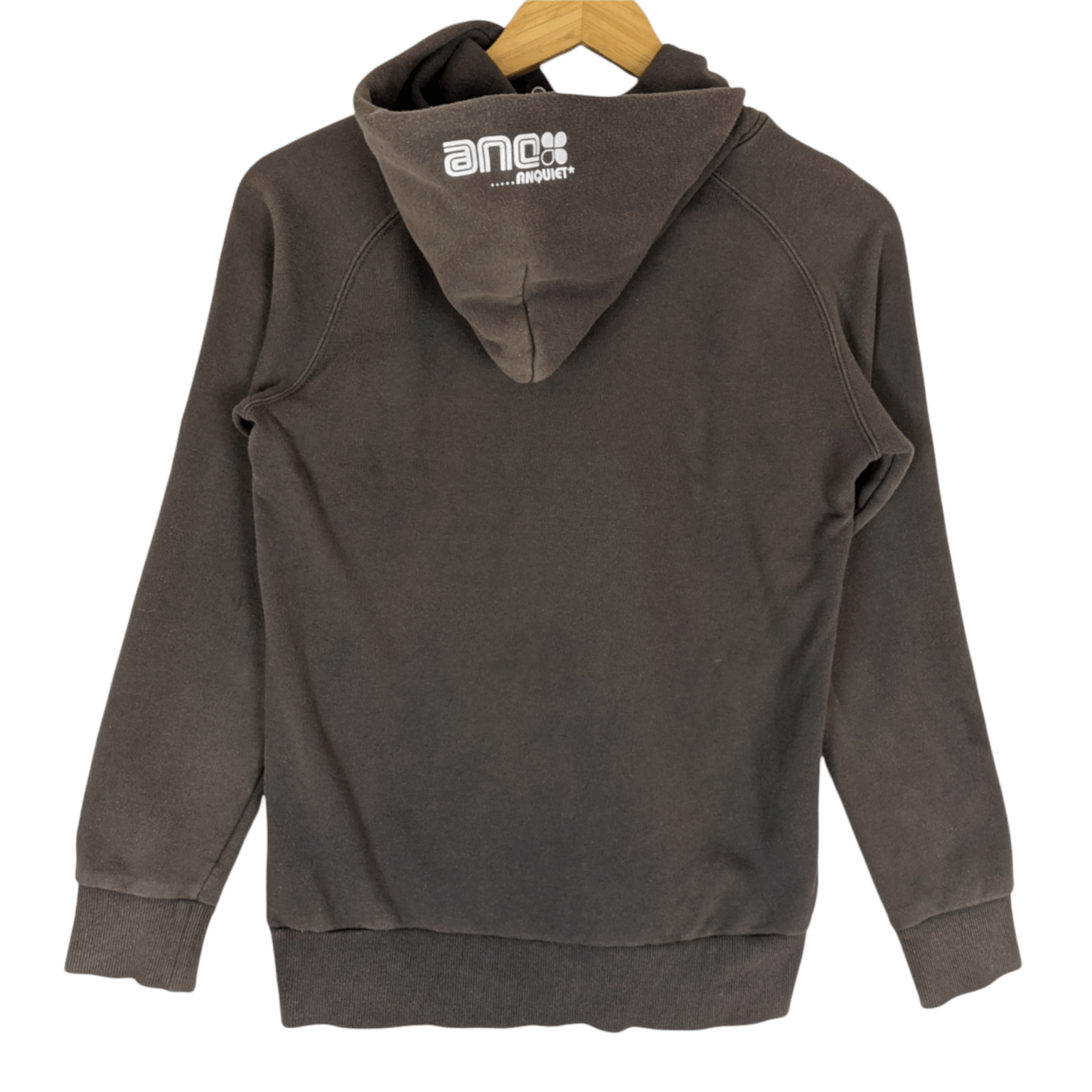 Japanese Brand Japan ANQUIET Spell Out Hoodie Jumper Sweatshirt Size US XXS / EU 40 - 6 Thumbnail
