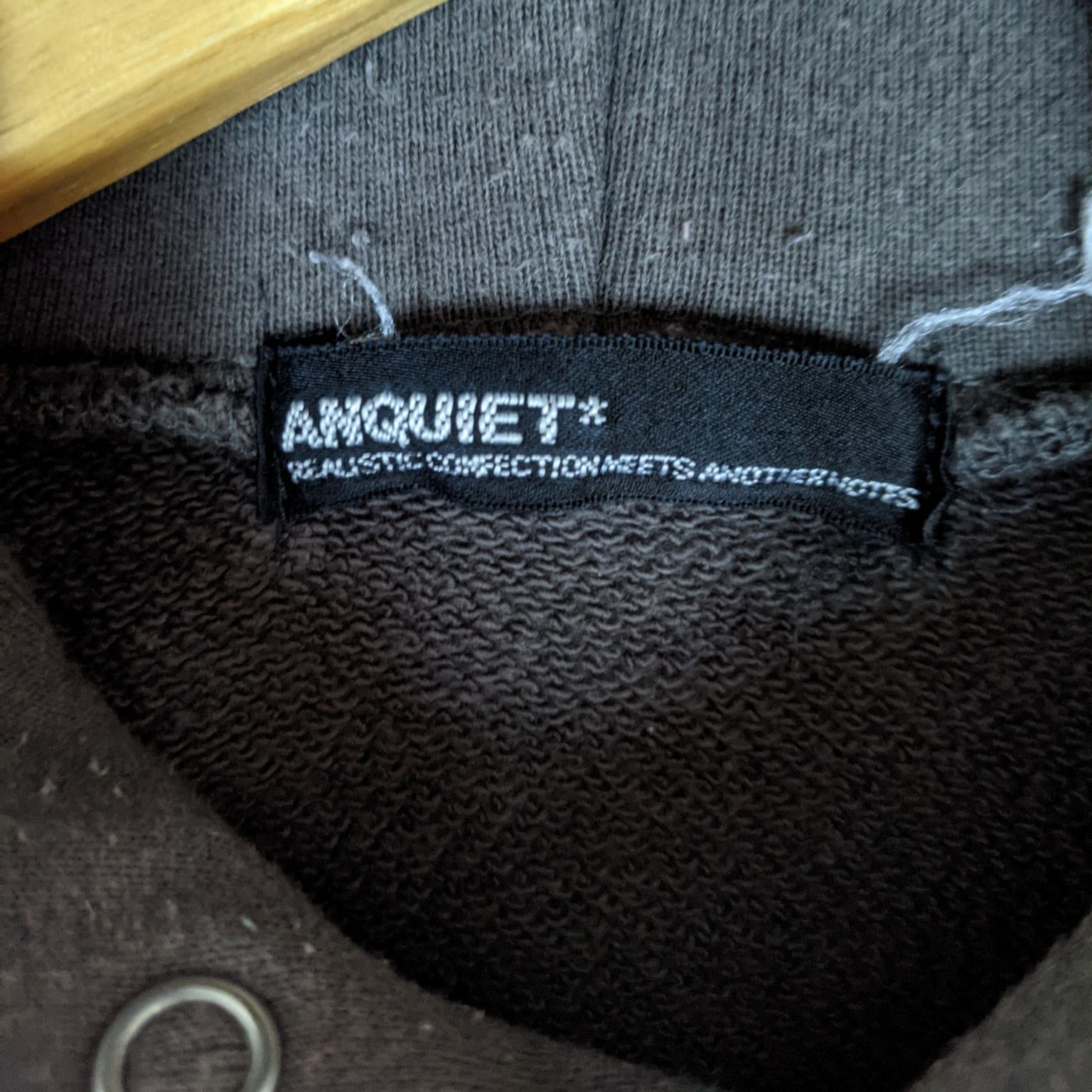 Japanese Brand Japan ANQUIET Spell Out Hoodie Jumper Sweatshirt Size US XXS / EU 40 - 9 Thumbnail