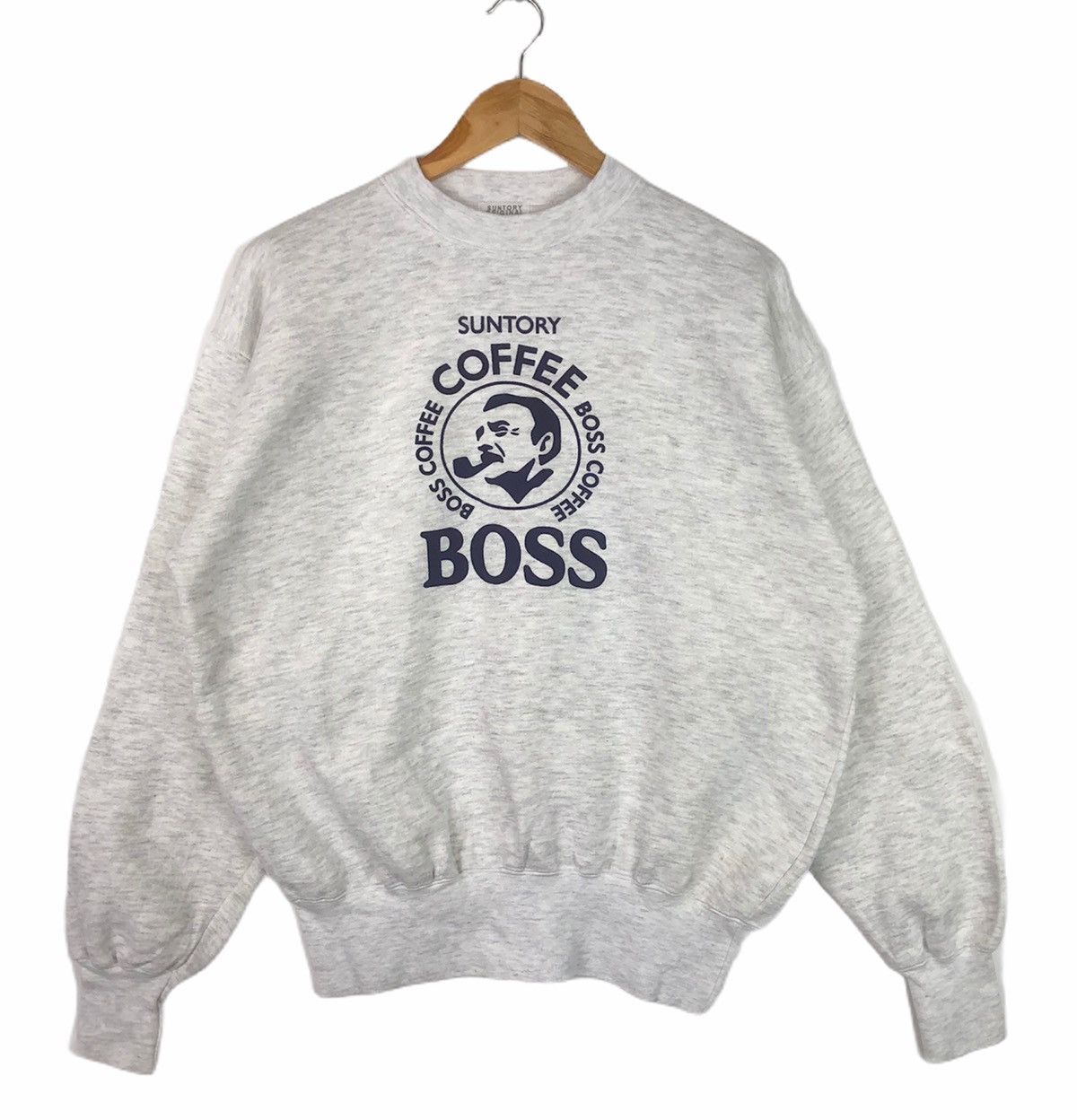 Japanese Brand × Vintage Vintage Suntory Boss Coffee Brand Crewneck Size US L / EU 52-54 / 3 - 1 Thumbnail