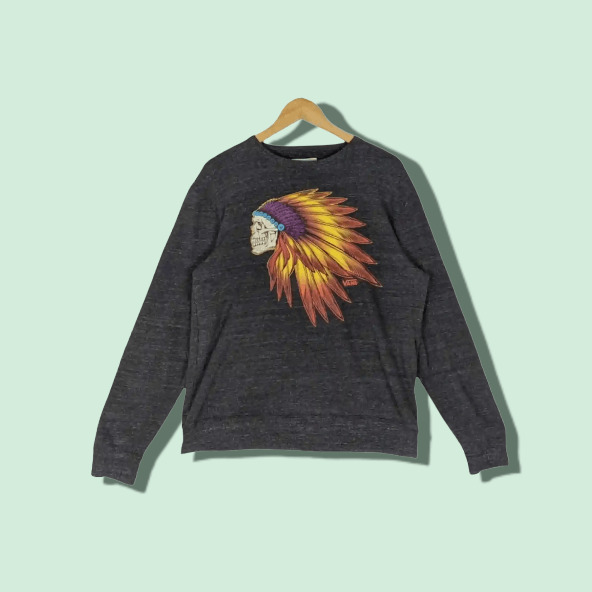 Vans VANS Skateboard Red Indian Skeleton Jumper Sweatshirt Size US L / EU 52-54 / 3 - 1 Thumbnail