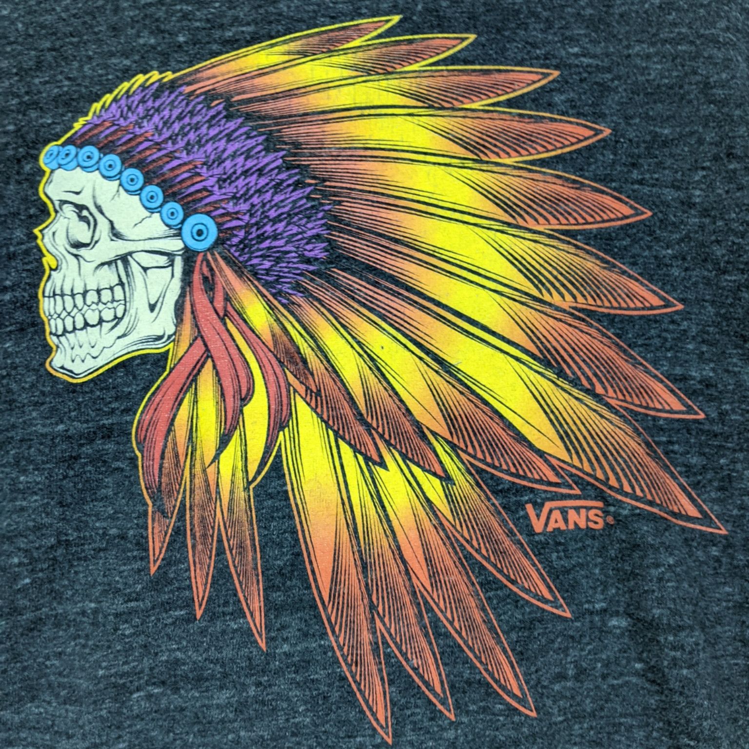 Vans VANS Skateboard Red Indian Skeleton Jumper Sweatshirt Size US L / EU 52-54 / 3 - 5 Thumbnail