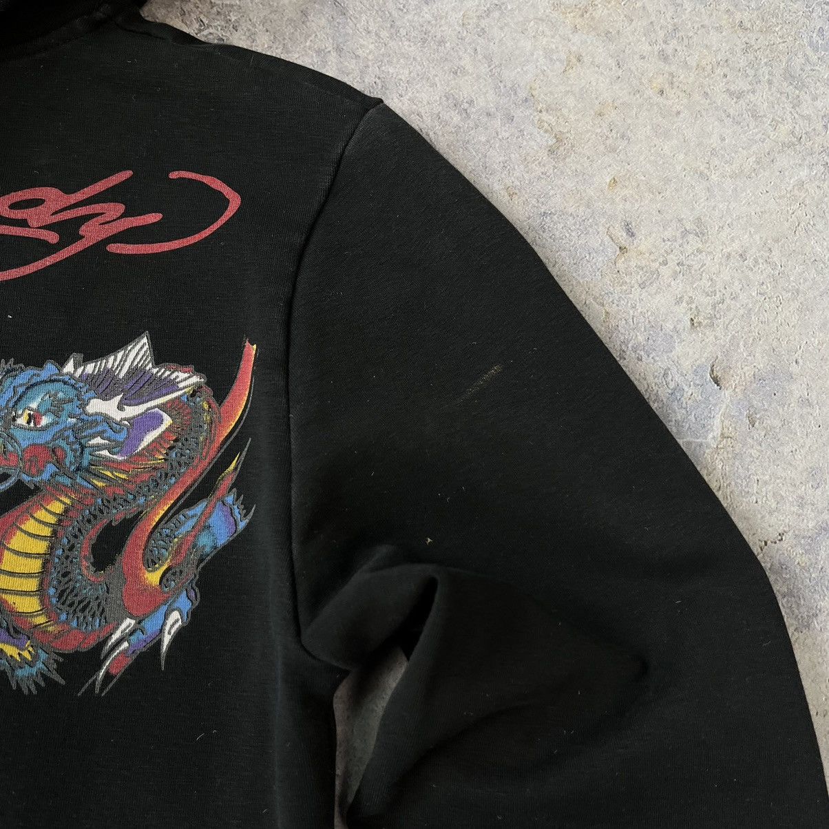 Christian Audigier × Ed Hardy VINTAGE Y2K ED HARDY BY CHRISTIAN AUDIGIER LOVE ZIP HOODIE Size S / US 4 / IT 40 - 9 Thumbnail