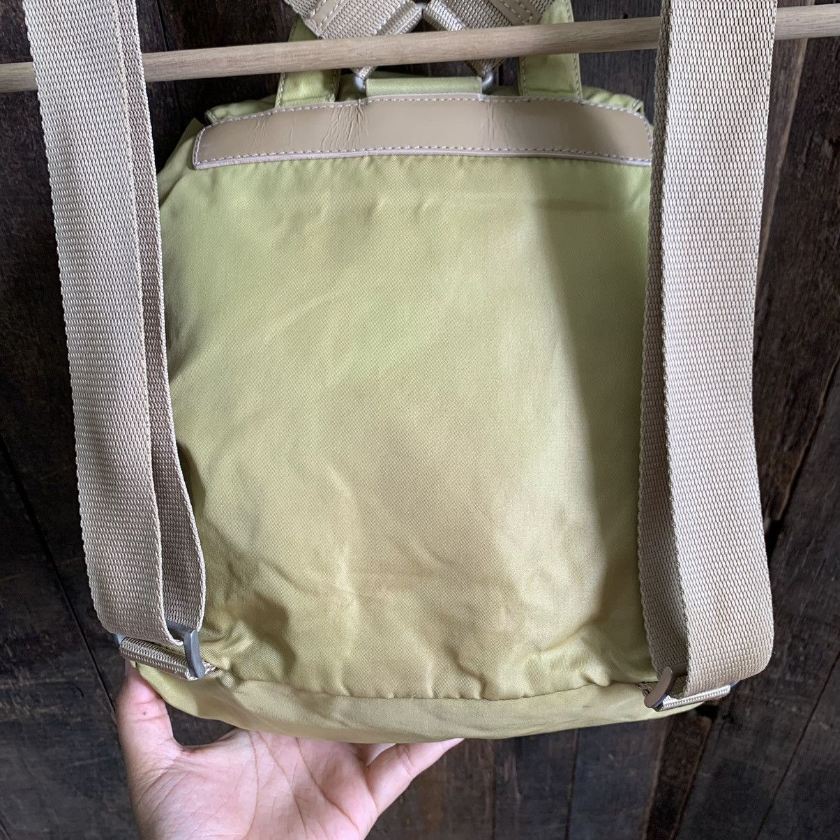 Prada × Vintage Vintage Prada Camel Small Backpack With Authentic Card Size ONE SIZE - 14 Thumbnail