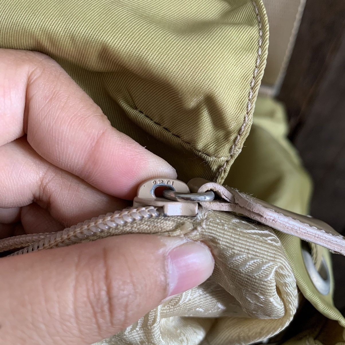 Prada × Vintage Vintage Prada Camel Small Backpack With Authentic Card Size ONE SIZE - 4 Thumbnail