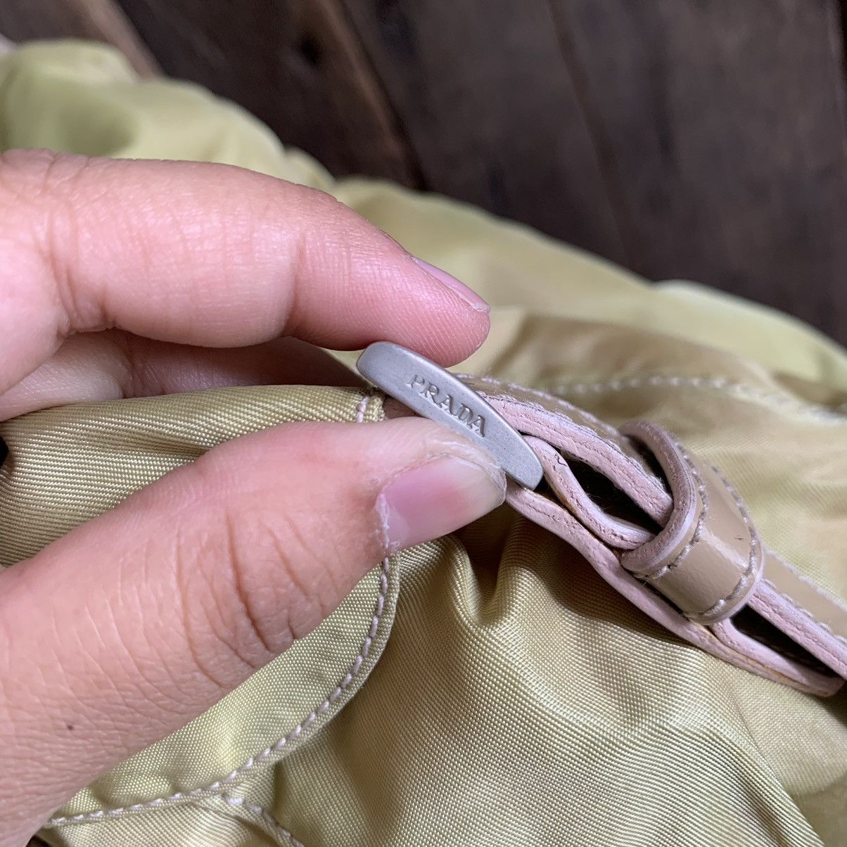 Prada × Vintage Vintage Prada Camel Small Backpack With Authentic Card Size ONE SIZE - 13 Thumbnail