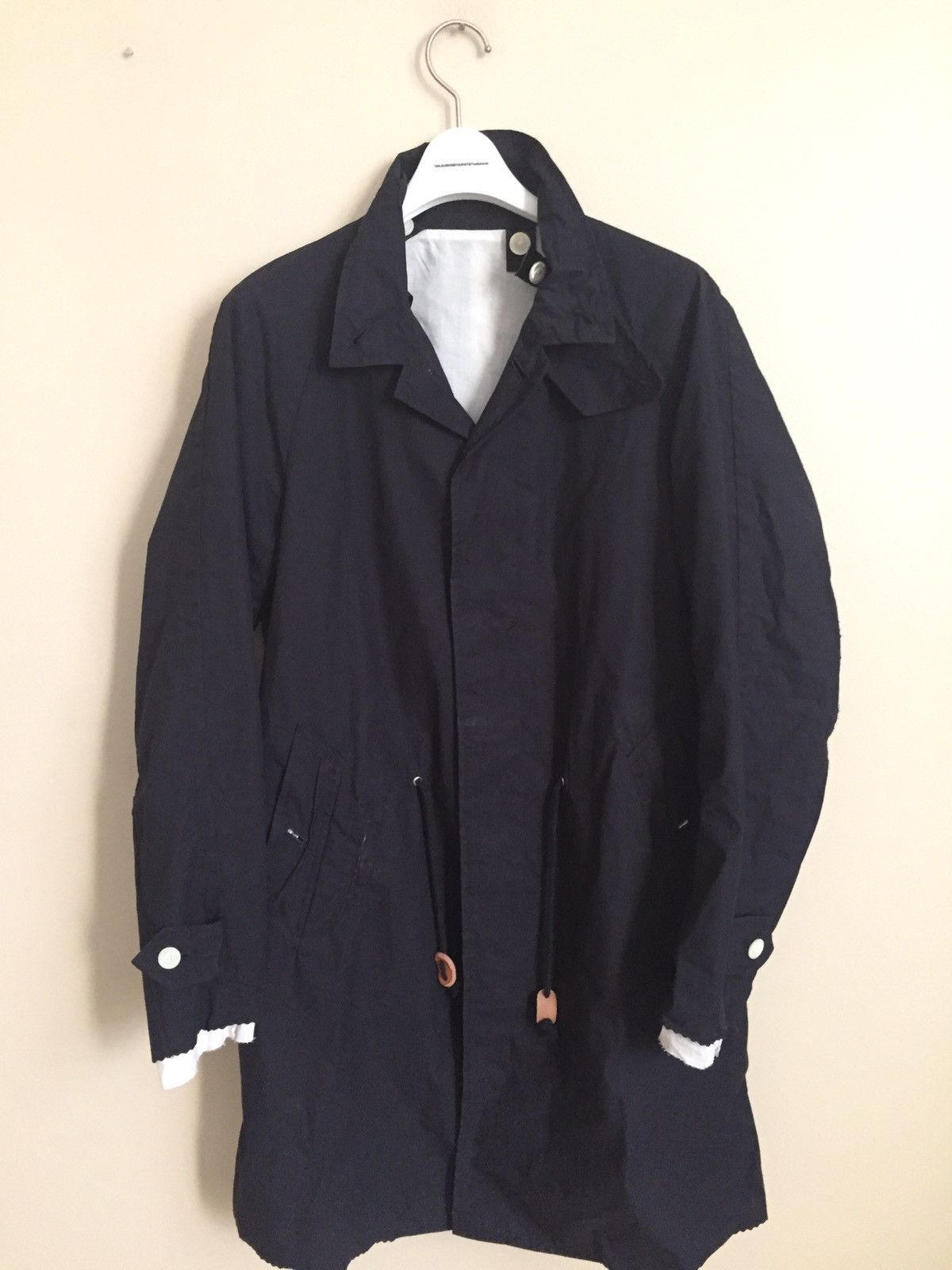 image of Takahiromiyashita The Soloist Ss14 Modern Coat in Midnight, Men's (Size Small)