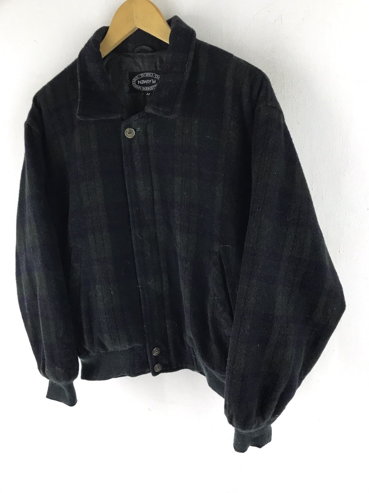 Japanese Brand PLAYMEN CASUAL Wool bomber jacket Size US M / EU 48-50 / 2 - 3 Thumbnail