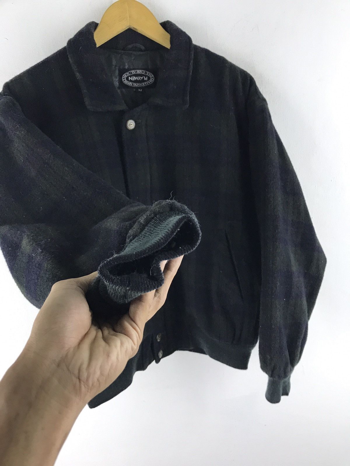 Japanese Brand PLAYMEN CASUAL Wool bomber jacket Size US M / EU 48-50 / 2 - 6 Thumbnail
