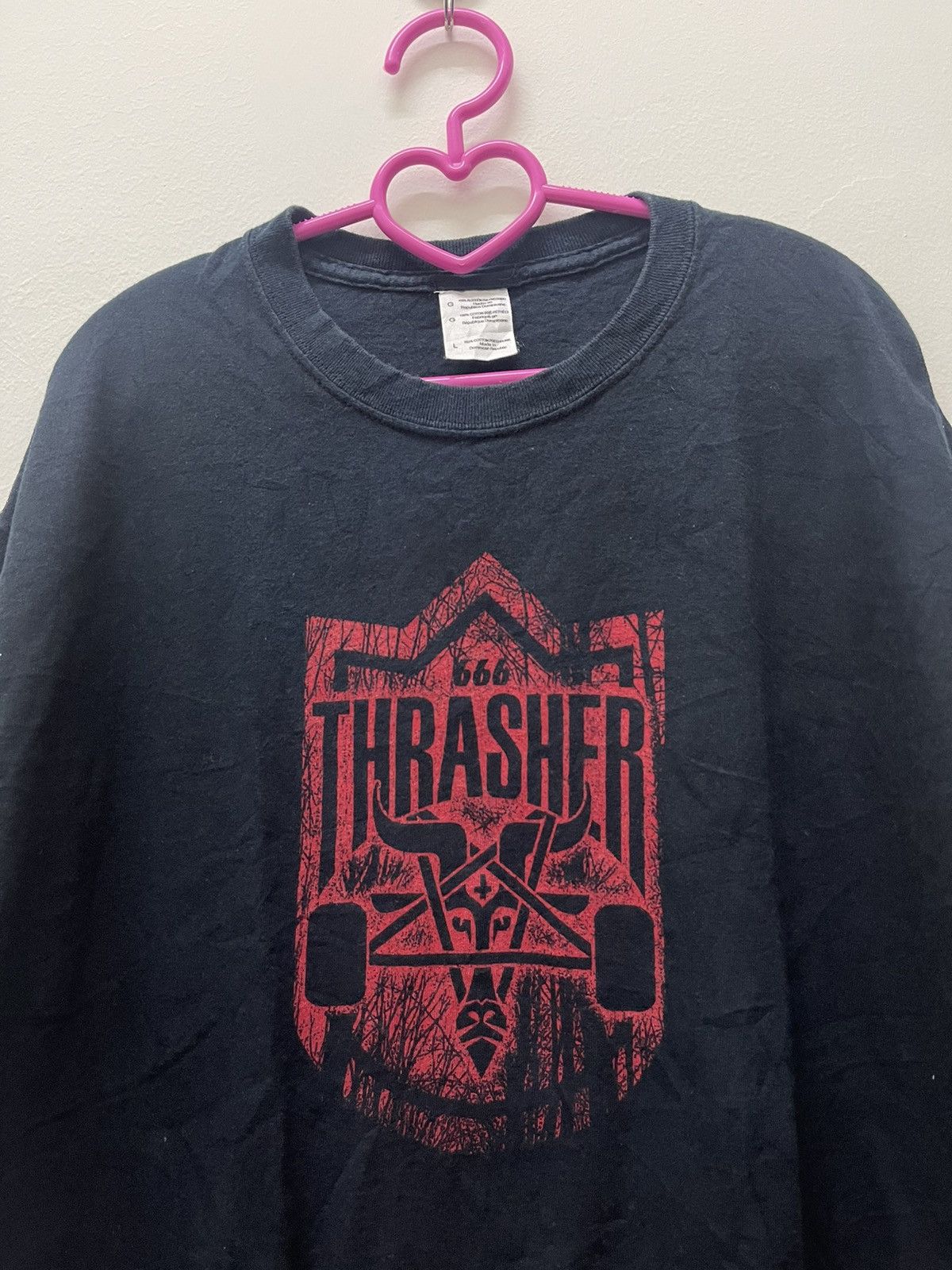 Thrasher Rare THRASHER 666 Tee Size US L / EU 52-54 / 3 - 2 Thumbnail