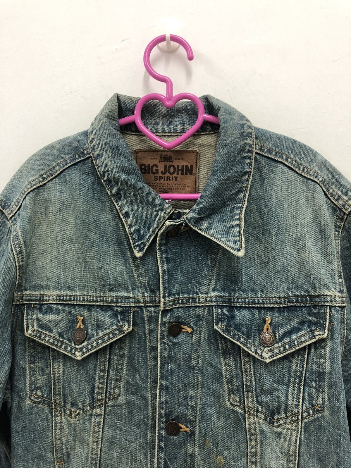 Big John Rare Vintage BIG JOHN Scovill Jeans Denim Jacket Size US M / EU 48-50 / 2 - 2 Thumbnail