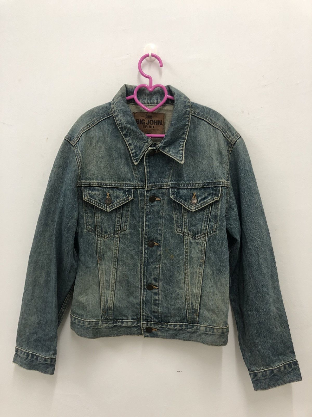 Big John Rare Vintage BIG JOHN Scovill Jeans Denim Jacket Size US M / EU 48-50 / 2 - 1 Thumbnail