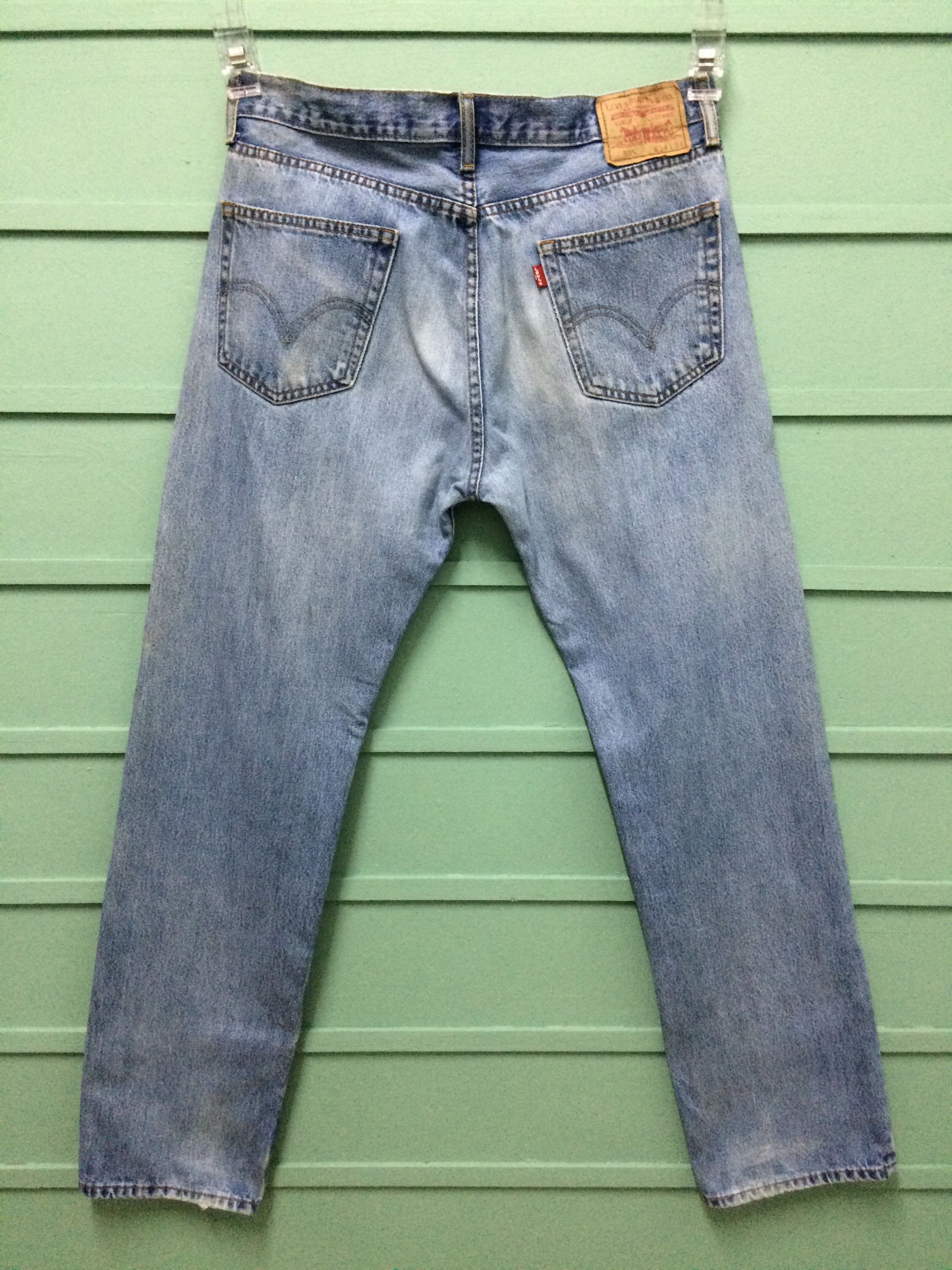 Levi's × Vintage Vintage Distressed Levis 505 Jeans #B-159 Size US 35 - 2 Thumbnail