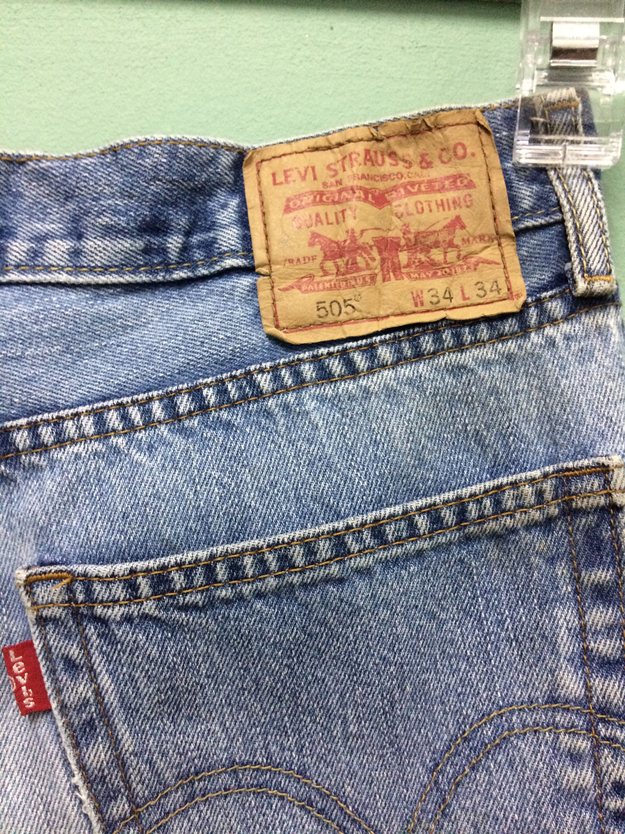 Levi's × Vintage Vintage Distressed Levis 505 Jeans #B-159 Size US 35 - 9 Thumbnail