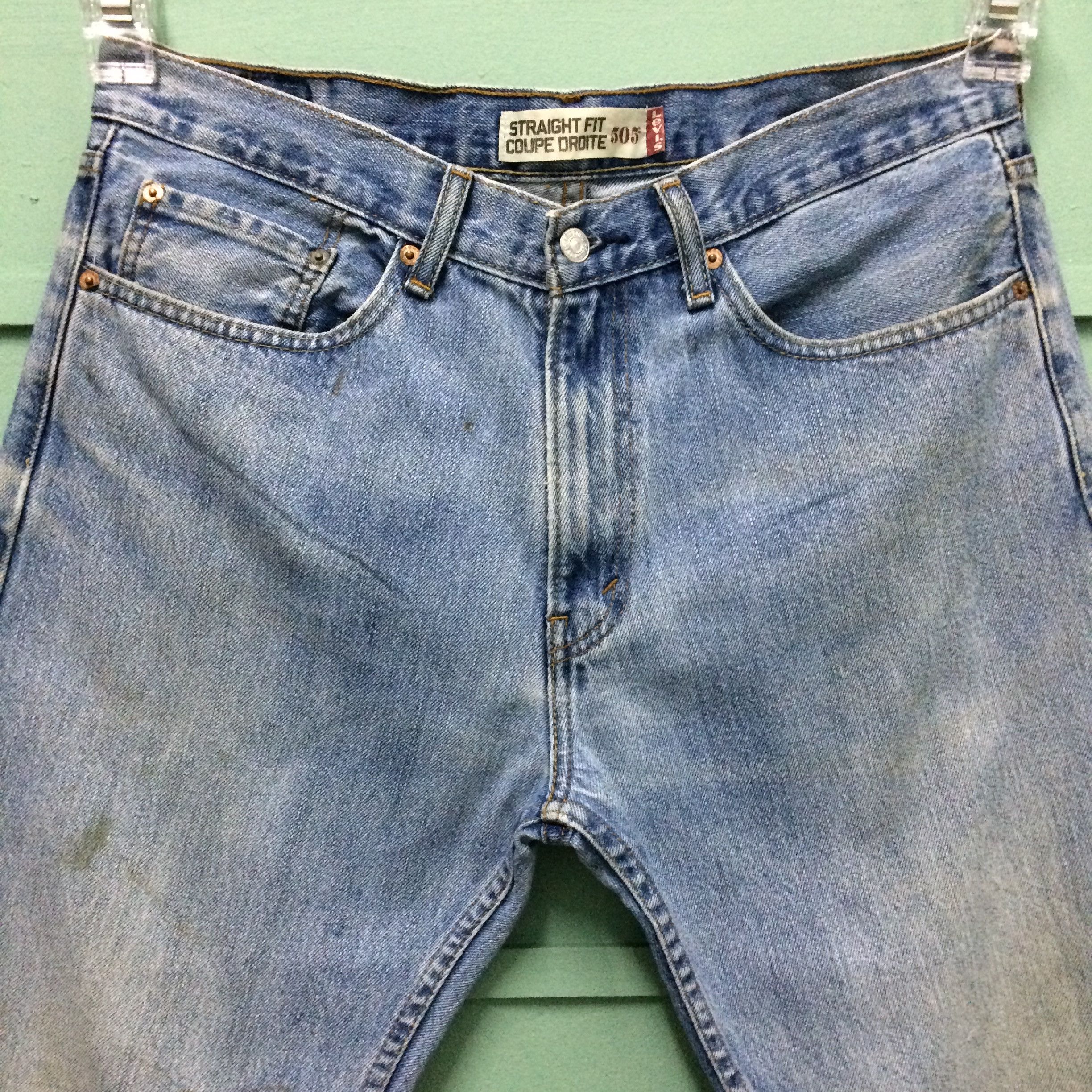 Levi's × Vintage Vintage Distressed Levis 505 Jeans #B-159 Size US 35 - 5 Thumbnail