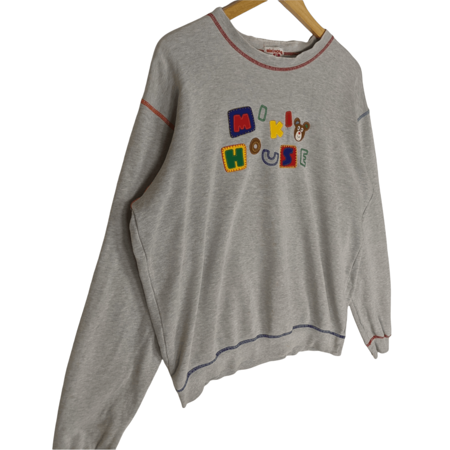 Disney × Mickey Mouse × Vintage Vintage MIKI HOUSE Big Spell Out Logo Jumper Sweatshirt Size US M / EU 48-50 / 2 - 3 Thumbnail