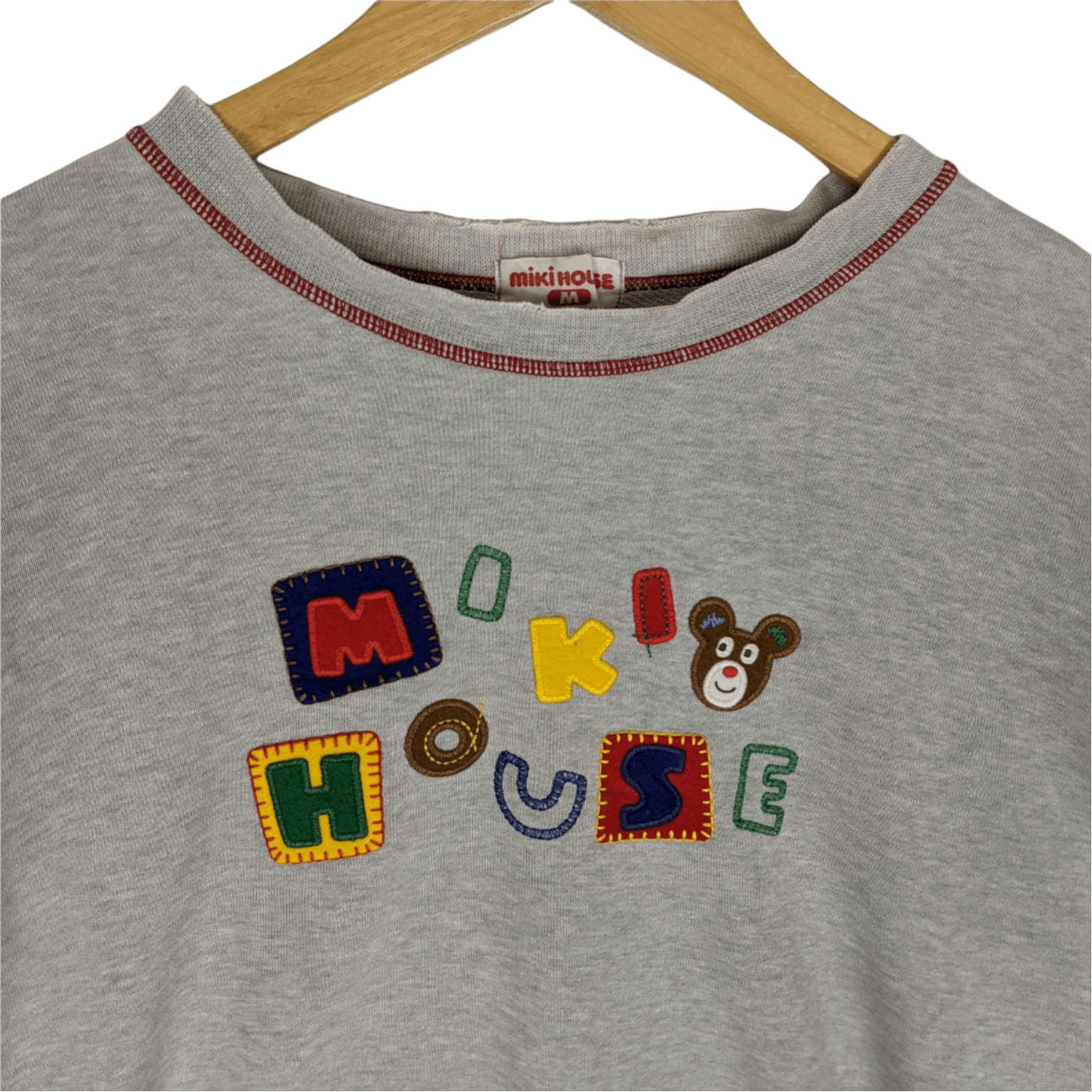 Disney × Mickey Mouse × Vintage Vintage MIKI HOUSE Big Spell Out Logo Jumper Sweatshirt Size US M / EU 48-50 / 2 - 4 Thumbnail