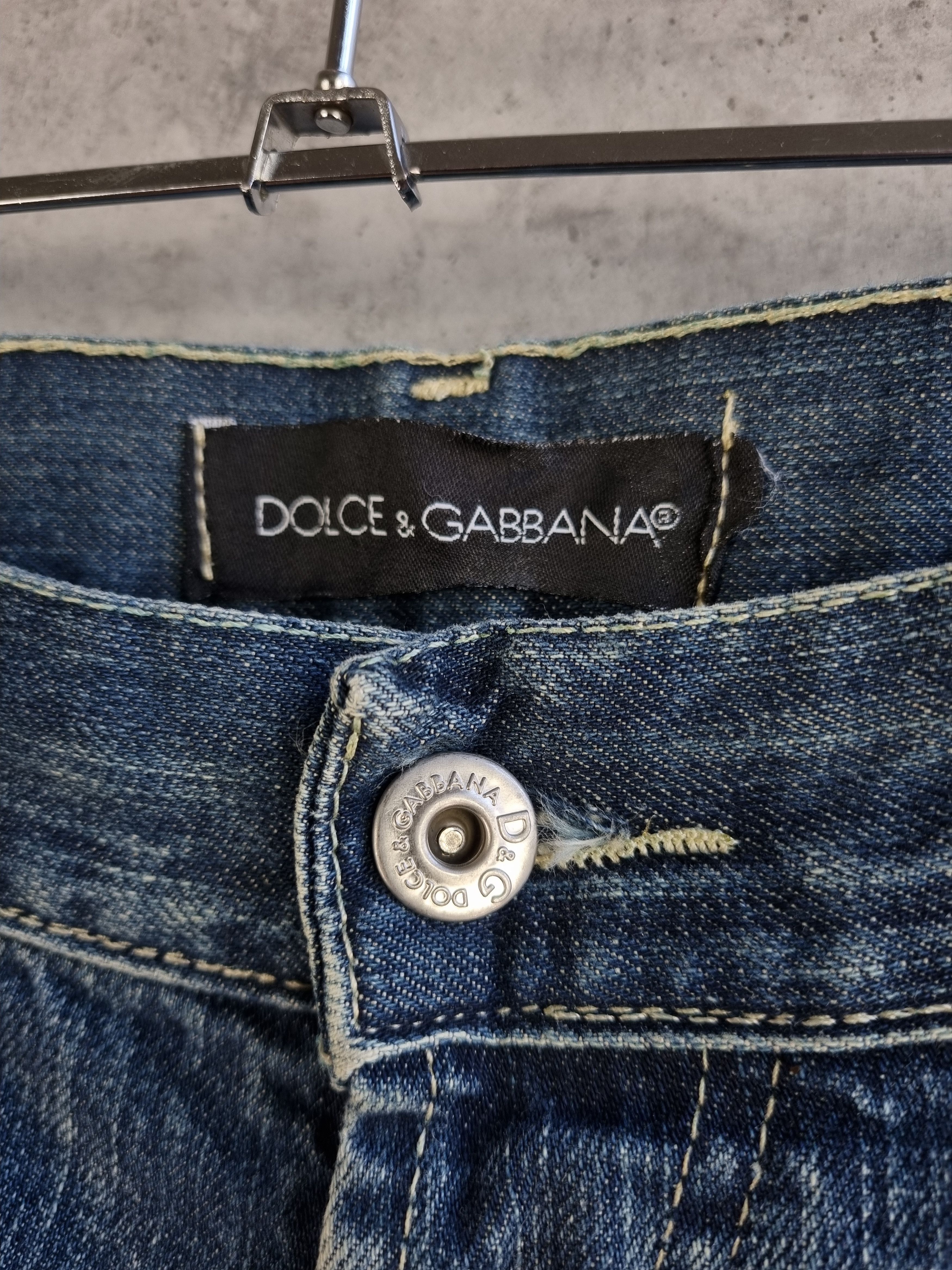 Dolce & Gabbana Double Knees D&G Bg Logo Denim Jeans Size US 33 - 11 Thumbnail