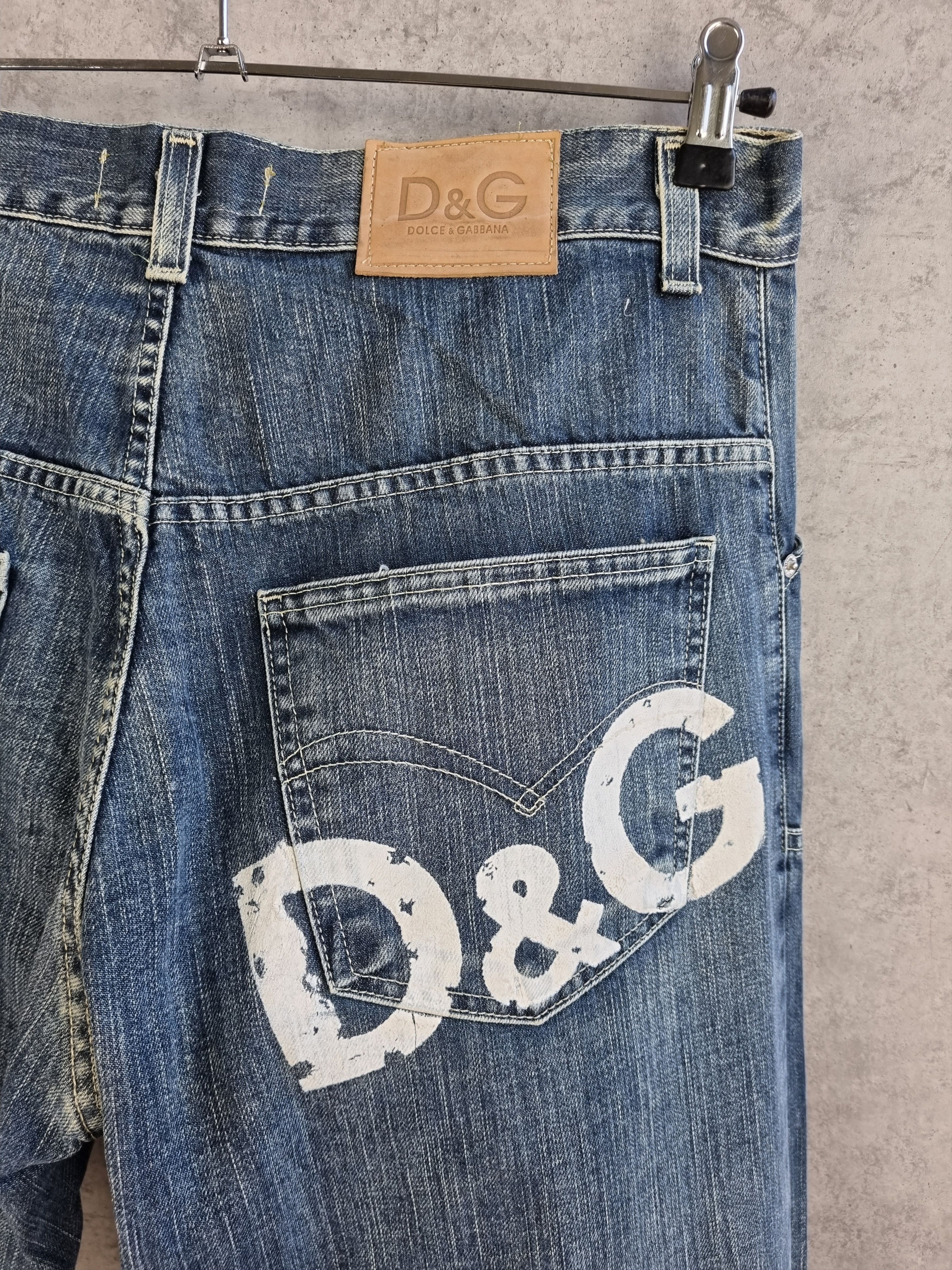 Dolce & Gabbana Double Knees D&G Bg Logo Denim Jeans Size US 33 - 5 Thumbnail