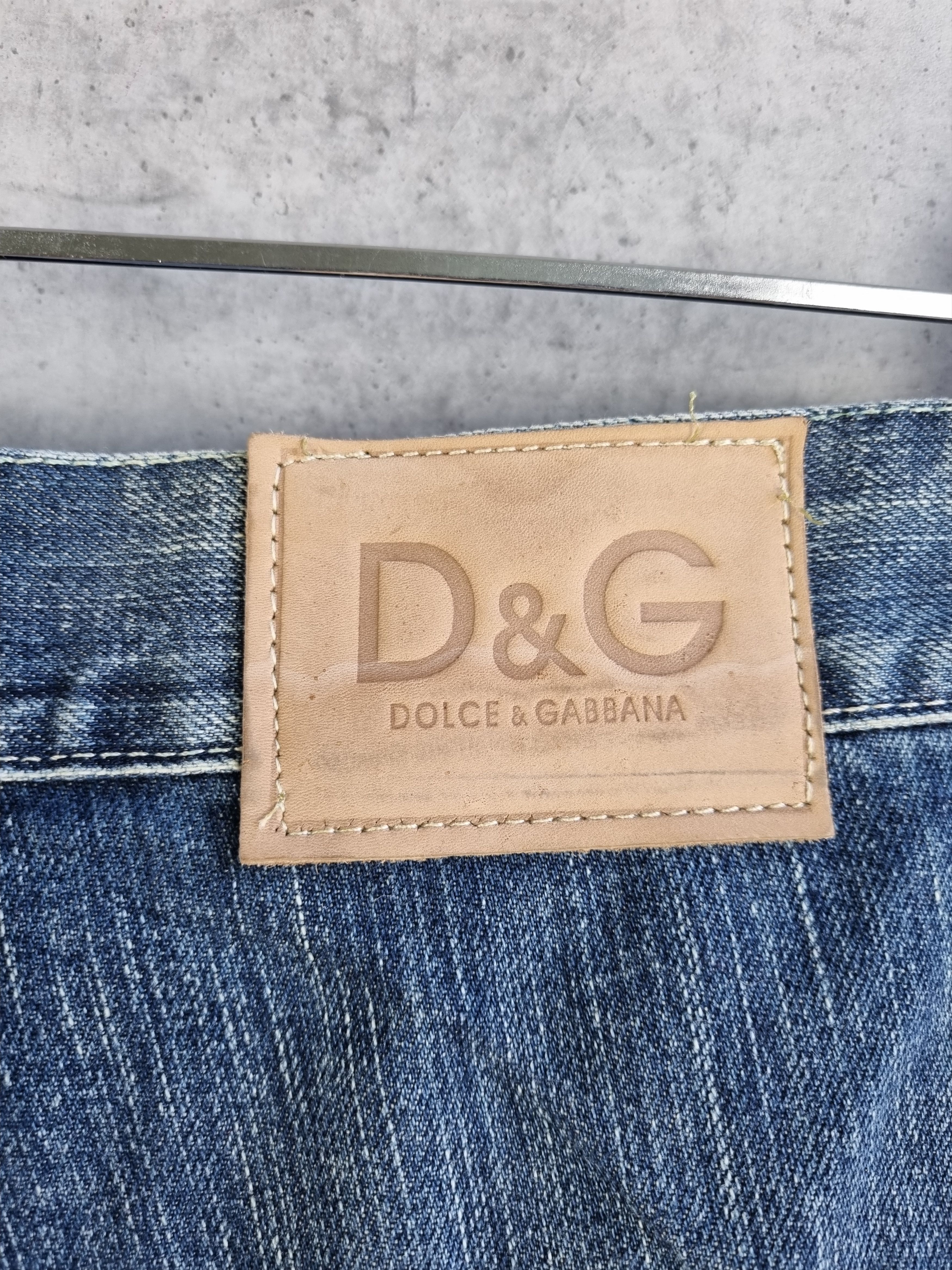 Dolce & Gabbana Double Knees D&G Bg Logo Denim Jeans Size US 33 - 6 Thumbnail