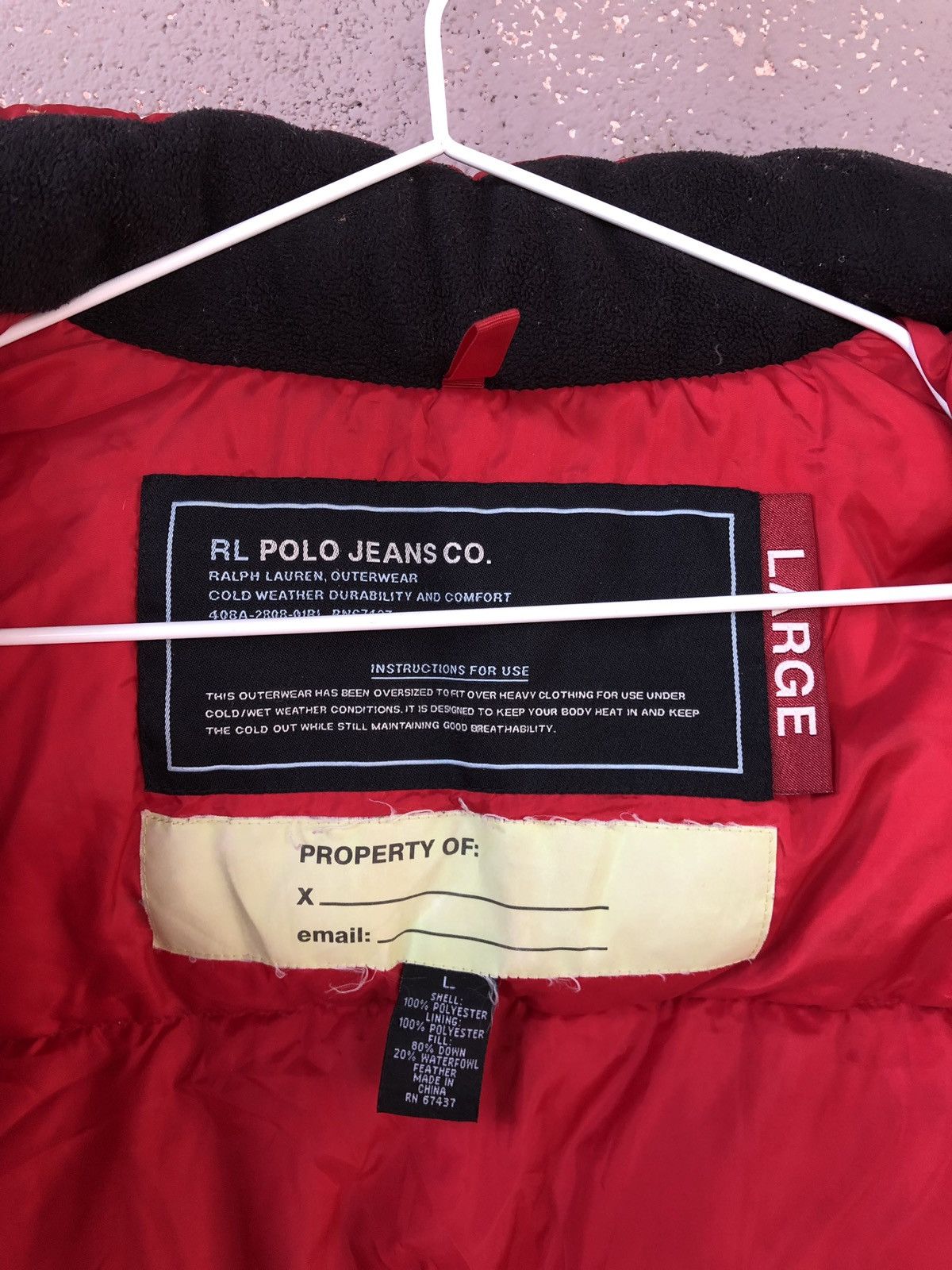 Polo Ralph Lauren Rare Polo Jeans Company Ralph Lauren Red Puffer Jacket Size US L / EU 52-54 / 3 - 4 Thumbnail