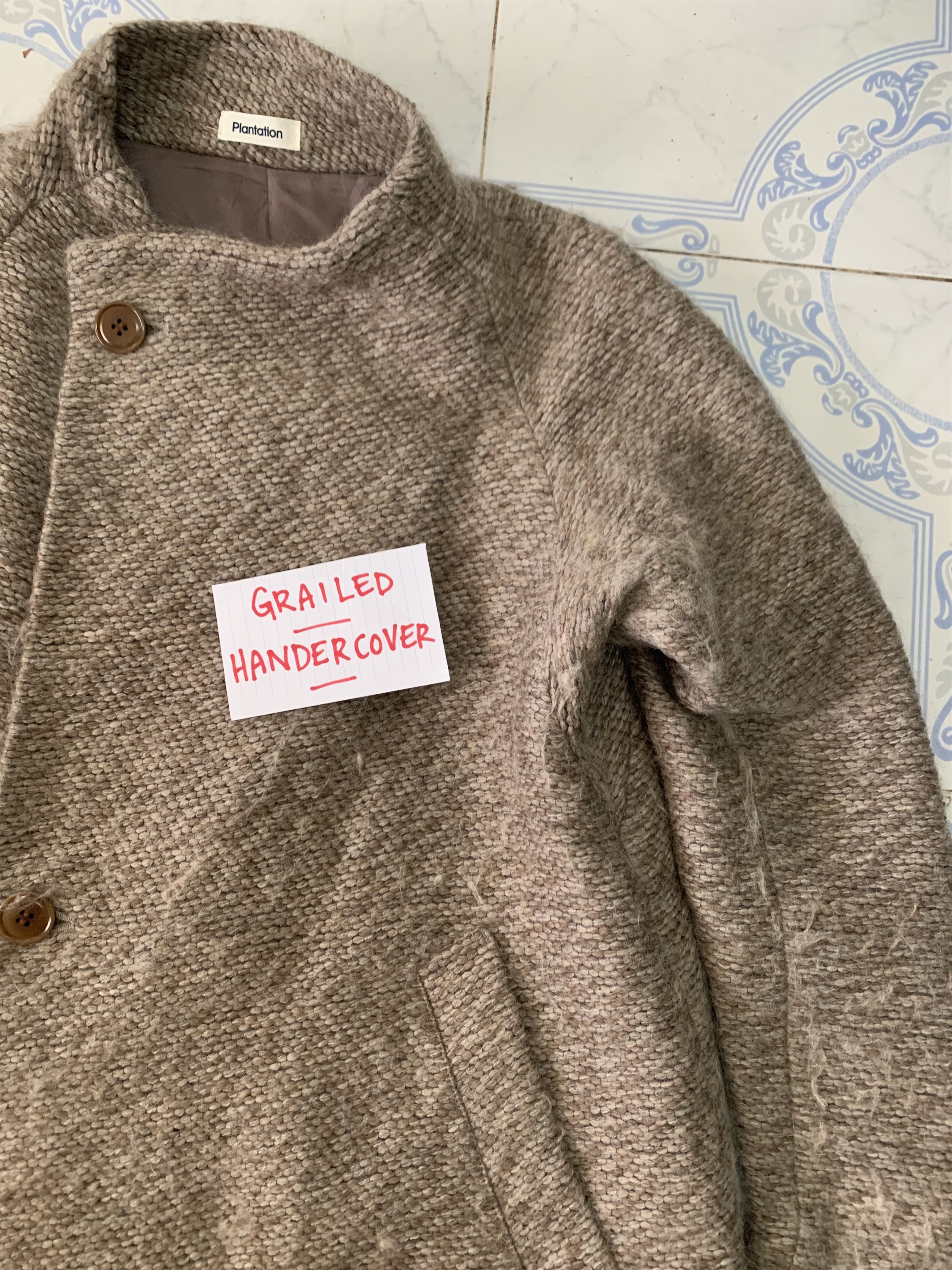 Issey Miyake Vtg Plantation by Issey Miyake Wool Hairy Like Coat Jacket Size US M / EU 48-50 / 2 - 7 Thumbnail