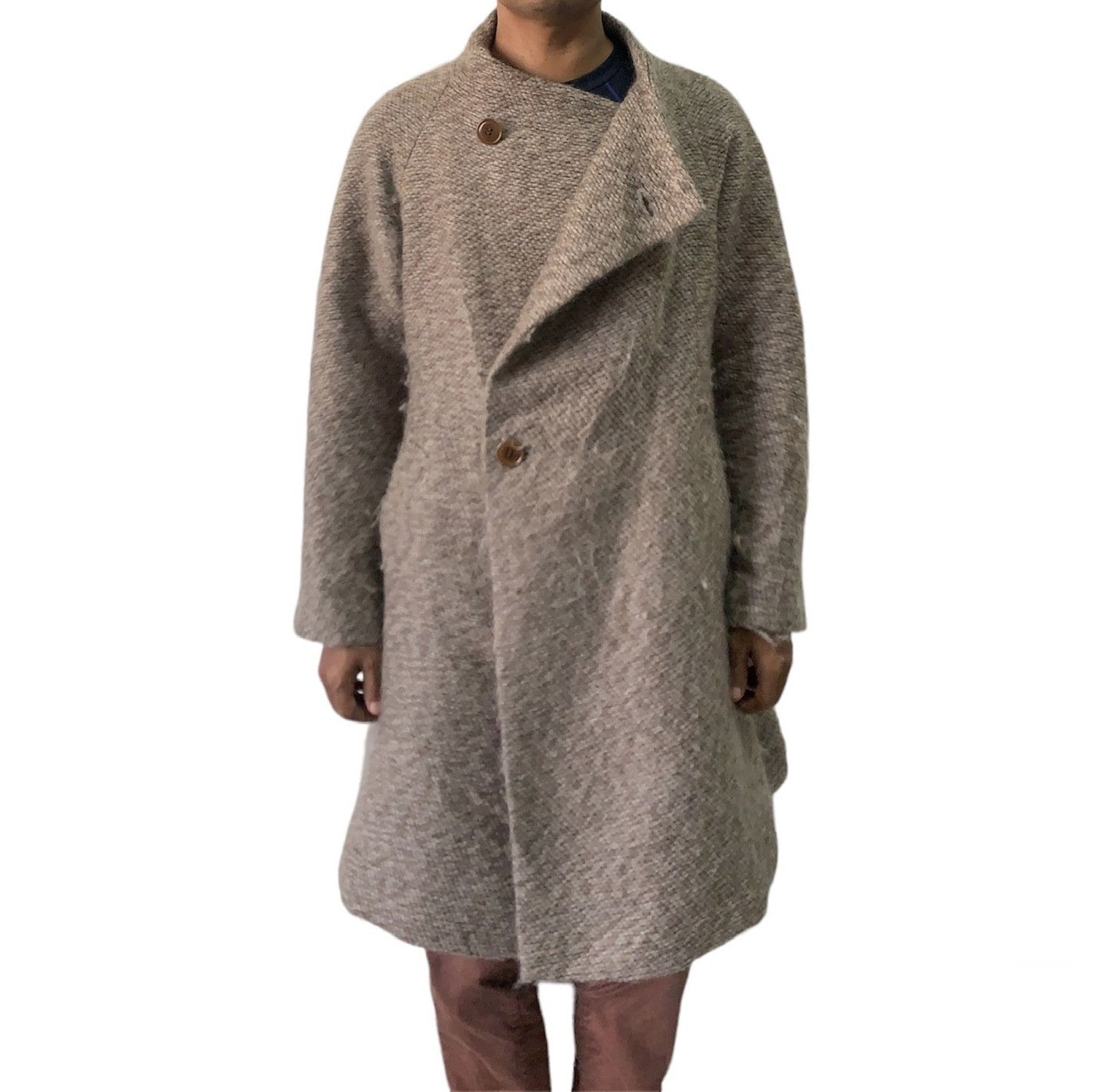 Issey Miyake Vtg Plantation by Issey Miyake Wool Hairy Like Coat Jacket Size US M / EU 48-50 / 2 - 3 Thumbnail