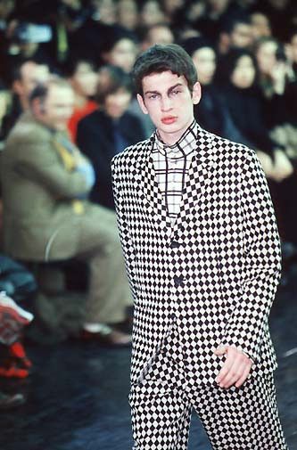 Yohji Yamamoto FW97 Diamond Check 3b Jacket Size US M / EU 48-50 / 2 - 3 Thumbnail