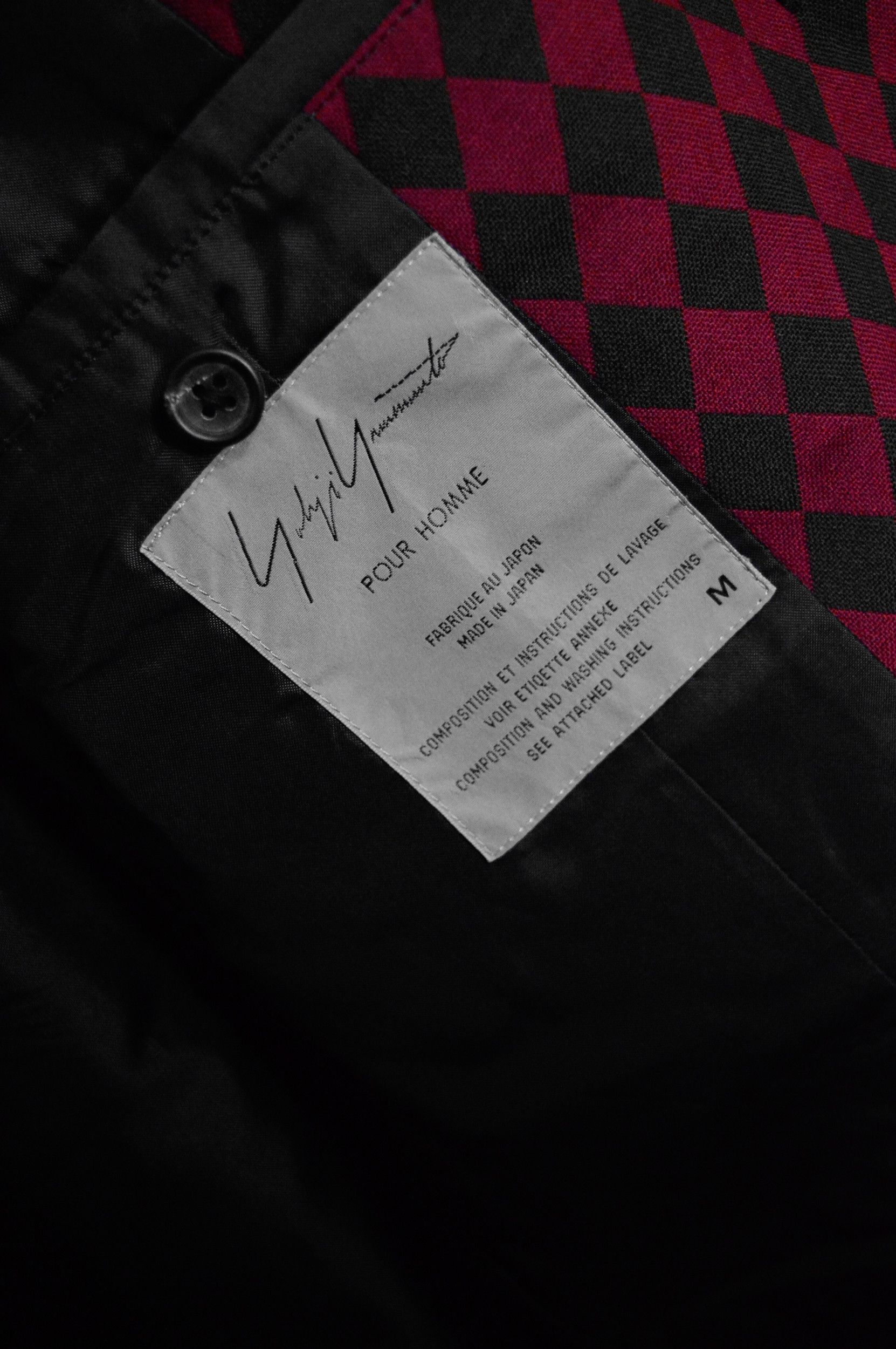Yohji Yamamoto FW97 Diamond Check 3b Jacket Size US M / EU 48-50 / 2 - 5 Thumbnail