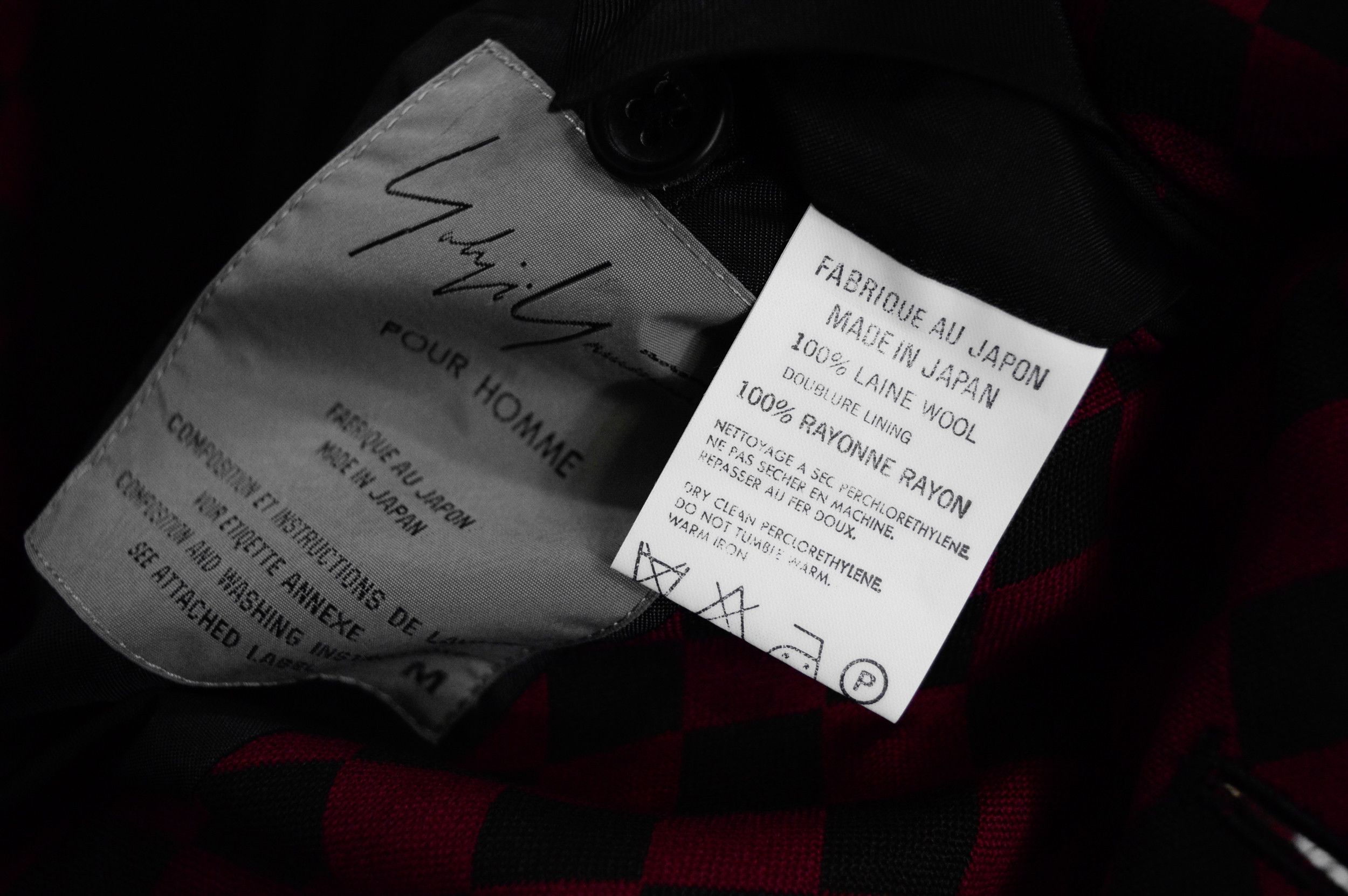 Yohji Yamamoto FW97 Diamond Check 3b Jacket Size US M / EU 48-50 / 2 - 6 Thumbnail