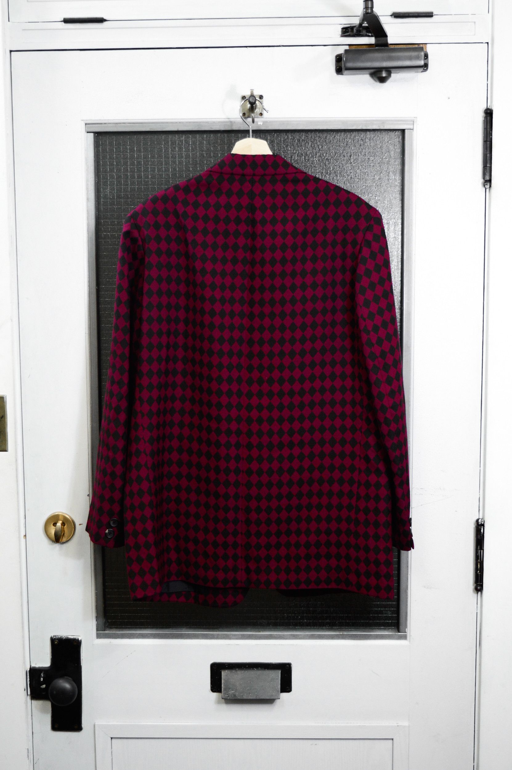 Yohji Yamamoto FW97 Diamond Check 3b Jacket Size US M / EU 48-50 / 2 - 2 Thumbnail