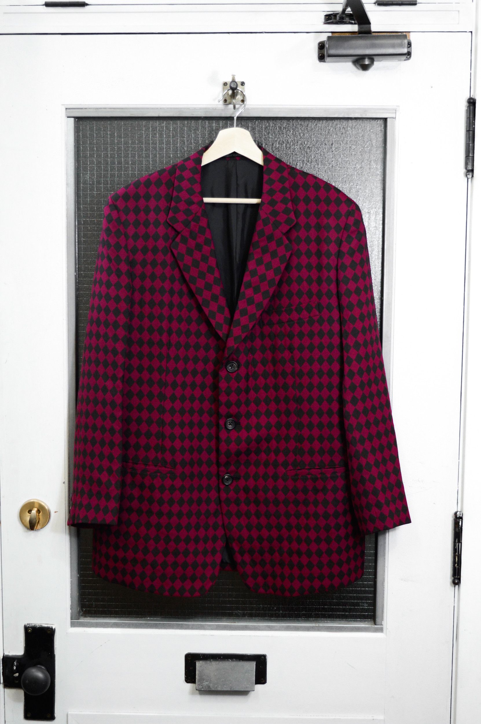 Yohji Yamamoto FW97 Diamond Check 3b Jacket Size US M / EU 48-50 / 2 - 1 Thumbnail