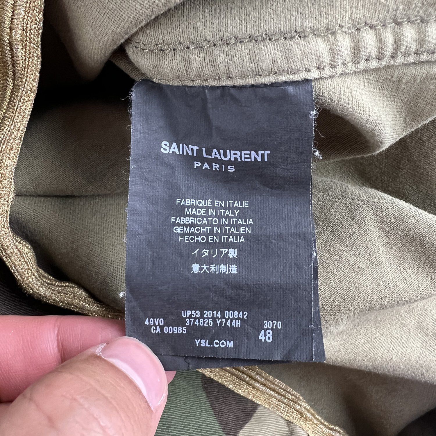 Saint Laurent Paris Saint Laurent SS15 Camo Field Jacket Size US M / EU 48-50 / 2 - 5 Thumbnail