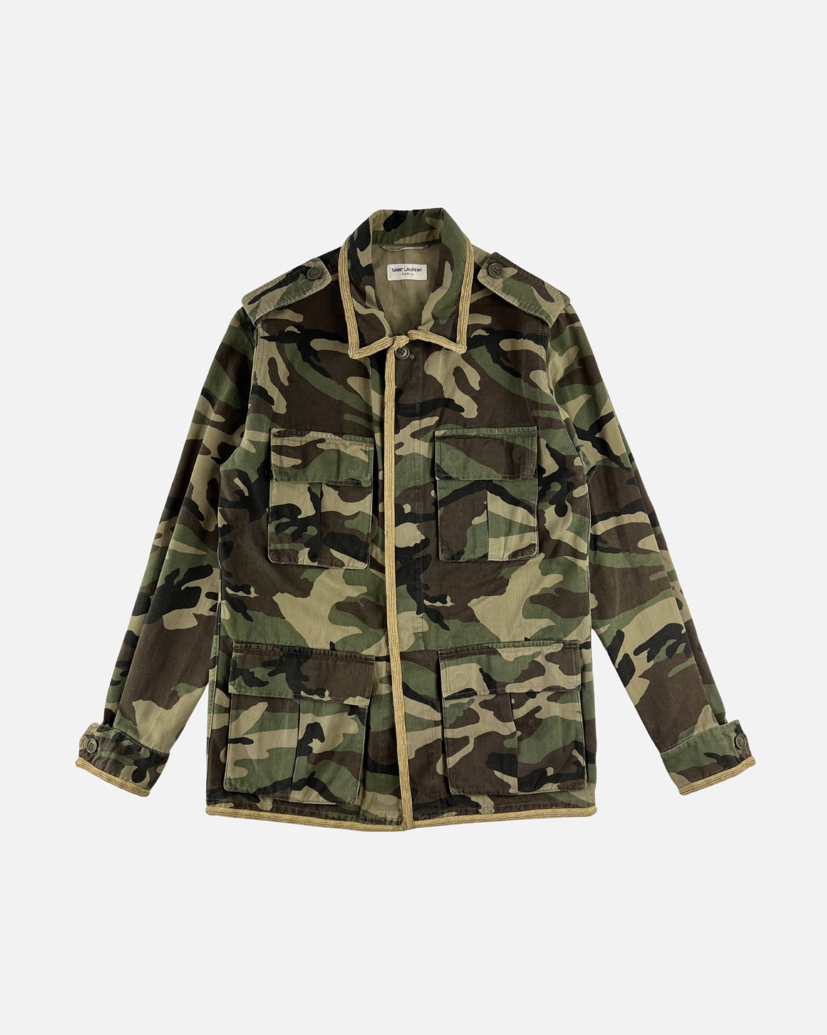 Saint Laurent Paris Saint Laurent SS15 Camo Field Jacket Size US M / EU 48-50 / 2 - 1 Thumbnail