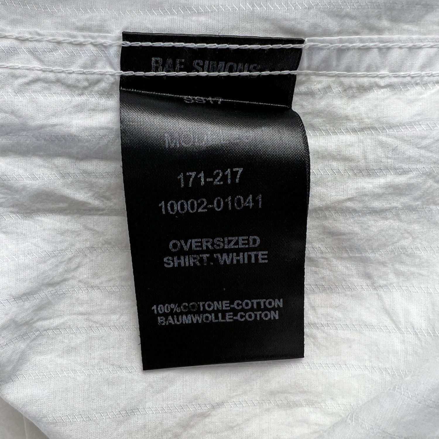 Raf Simons Raf Simons SS17 Robert Mapplethorpe White Gauze Shirt Size US S / EU 44-46 / 1 - 5 Thumbnail