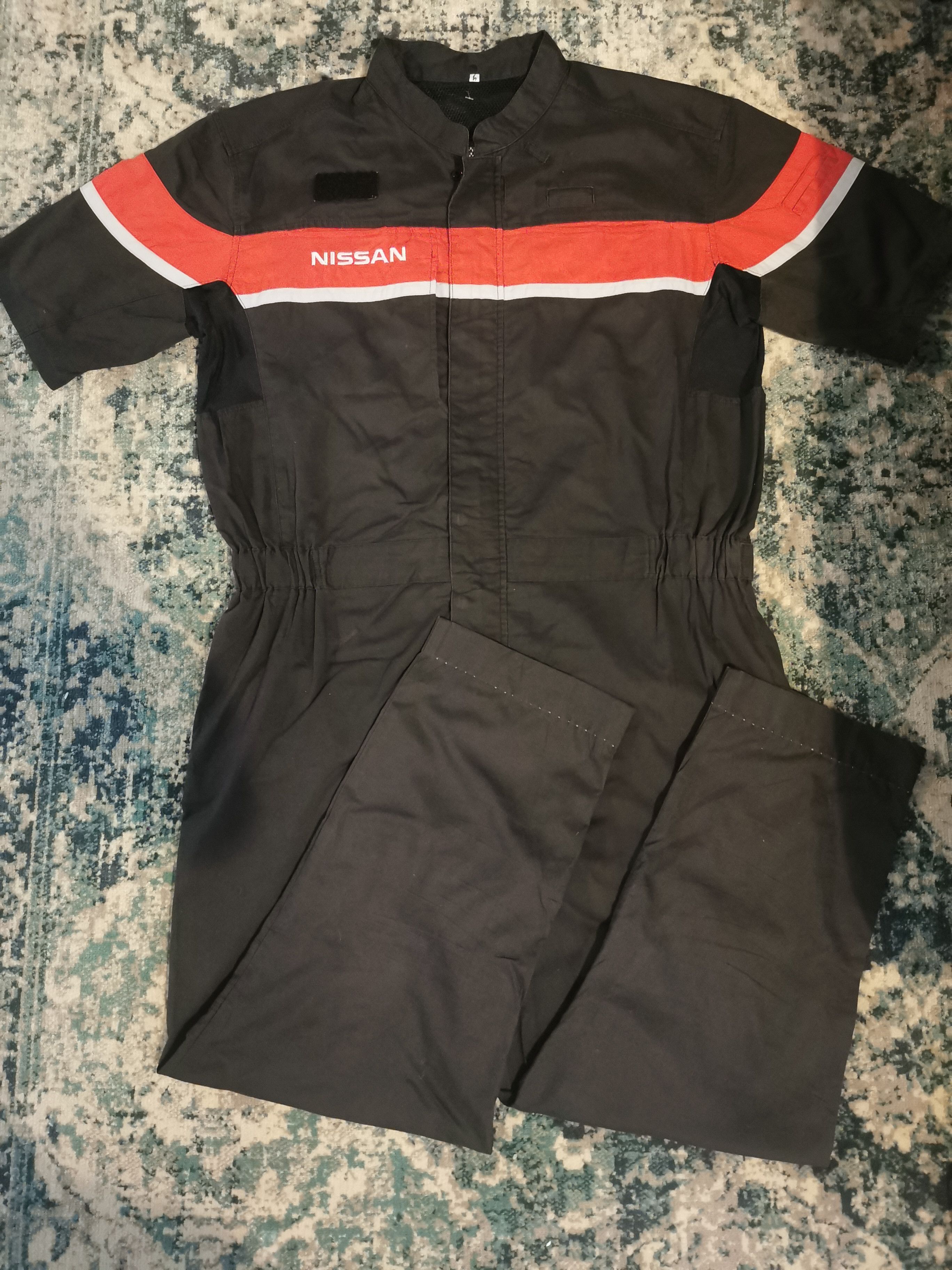 image of Vintage Nissan Nismo Racing Team Technician Workwear Overall in Faded Black, Men's (Size 38)