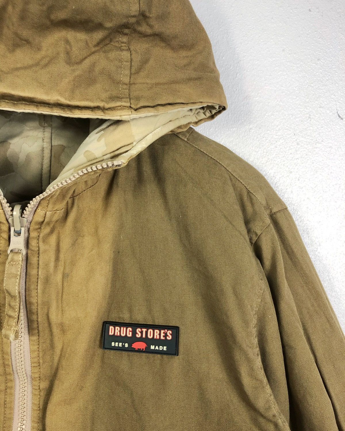 Japanese Brand Vintage Drug Store’s Piggy Camo Reversible Hoodie Jacket Size US M / EU 48-50 / 2 - 8 Thumbnail