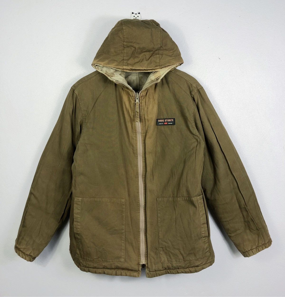 Japanese Brand Vintage Drug Store’s Piggy Camo Reversible Hoodie Jacket Size US M / EU 48-50 / 2 - 7 Thumbnail