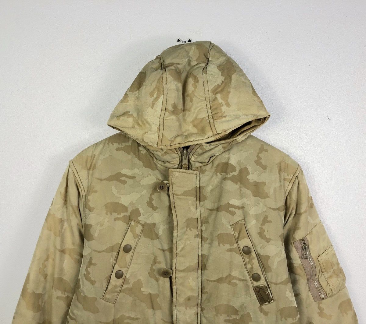 Japanese Brand Vintage Drug Store’s Piggy Camo Reversible Hoodie Jacket Size US M / EU 48-50 / 2 - 2 Thumbnail