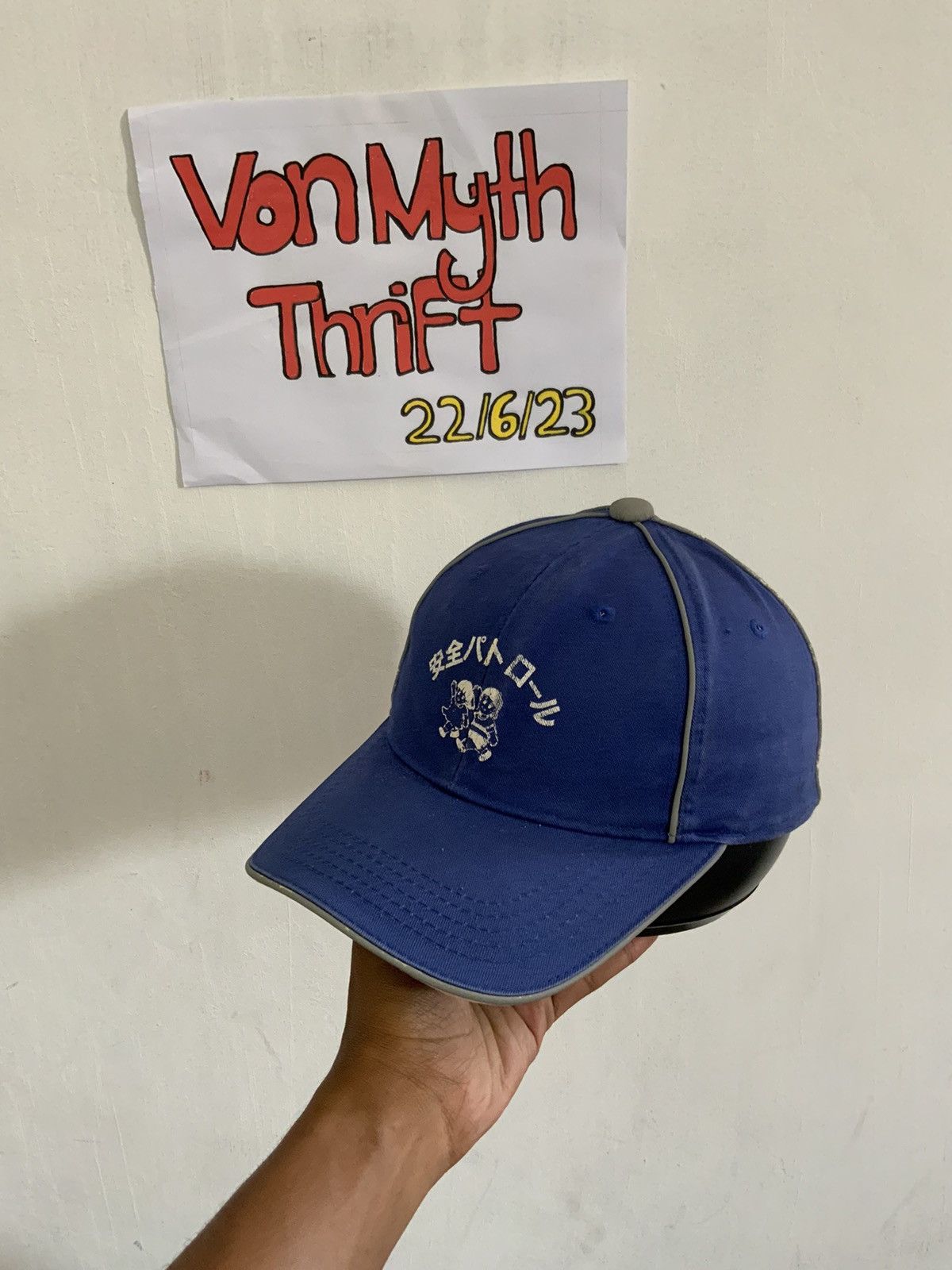 Japanese Brand Vintage Japan Reflector Cartoon Print Hat Size ONE SIZE - 2 Thumbnail