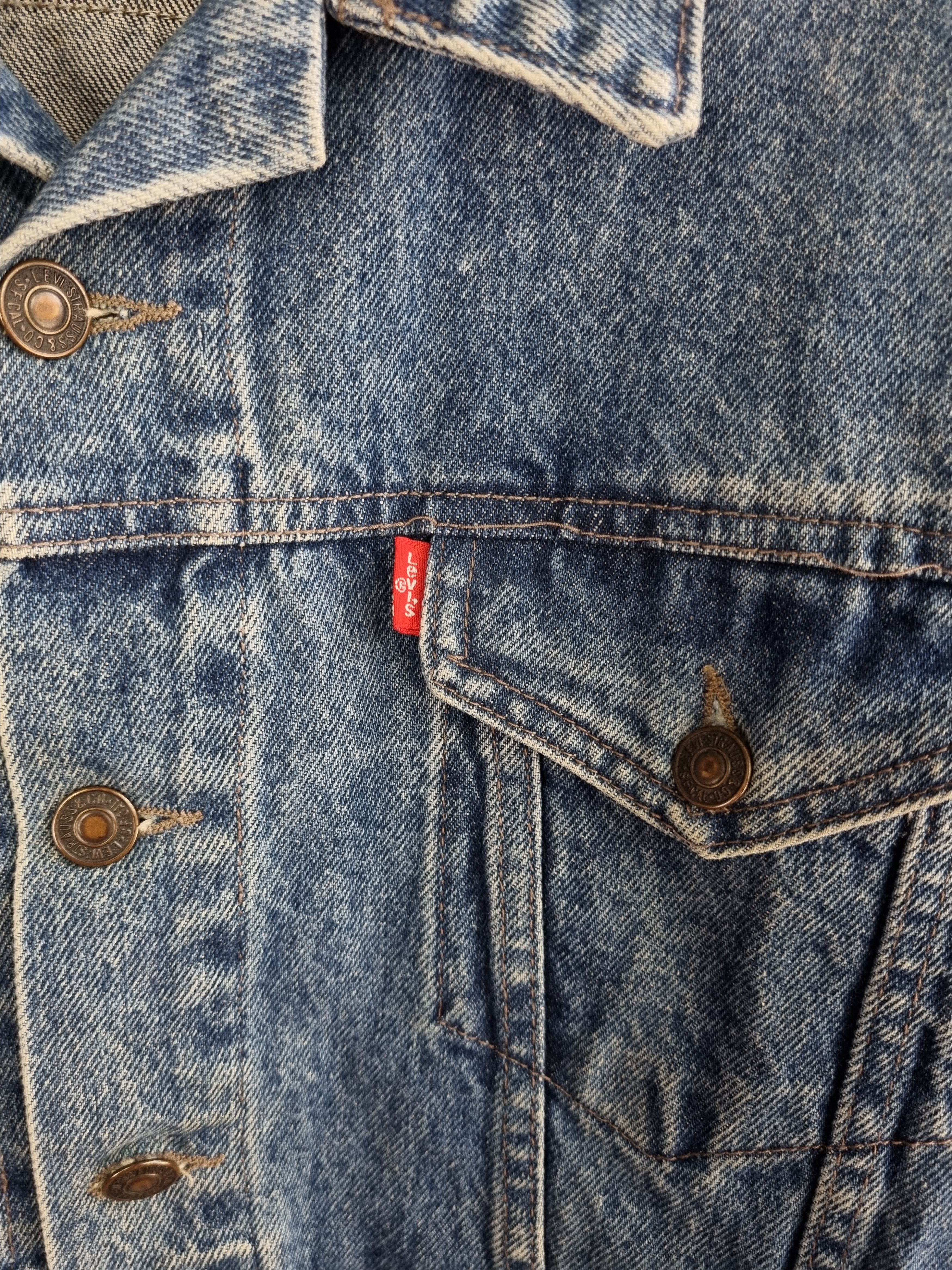 Levi's × Levi's Vintage Clothing 80s Vintage Faded Levis Denim Trucker Jacket Size US M / EU 48-50 / 2 - 14 Thumbnail