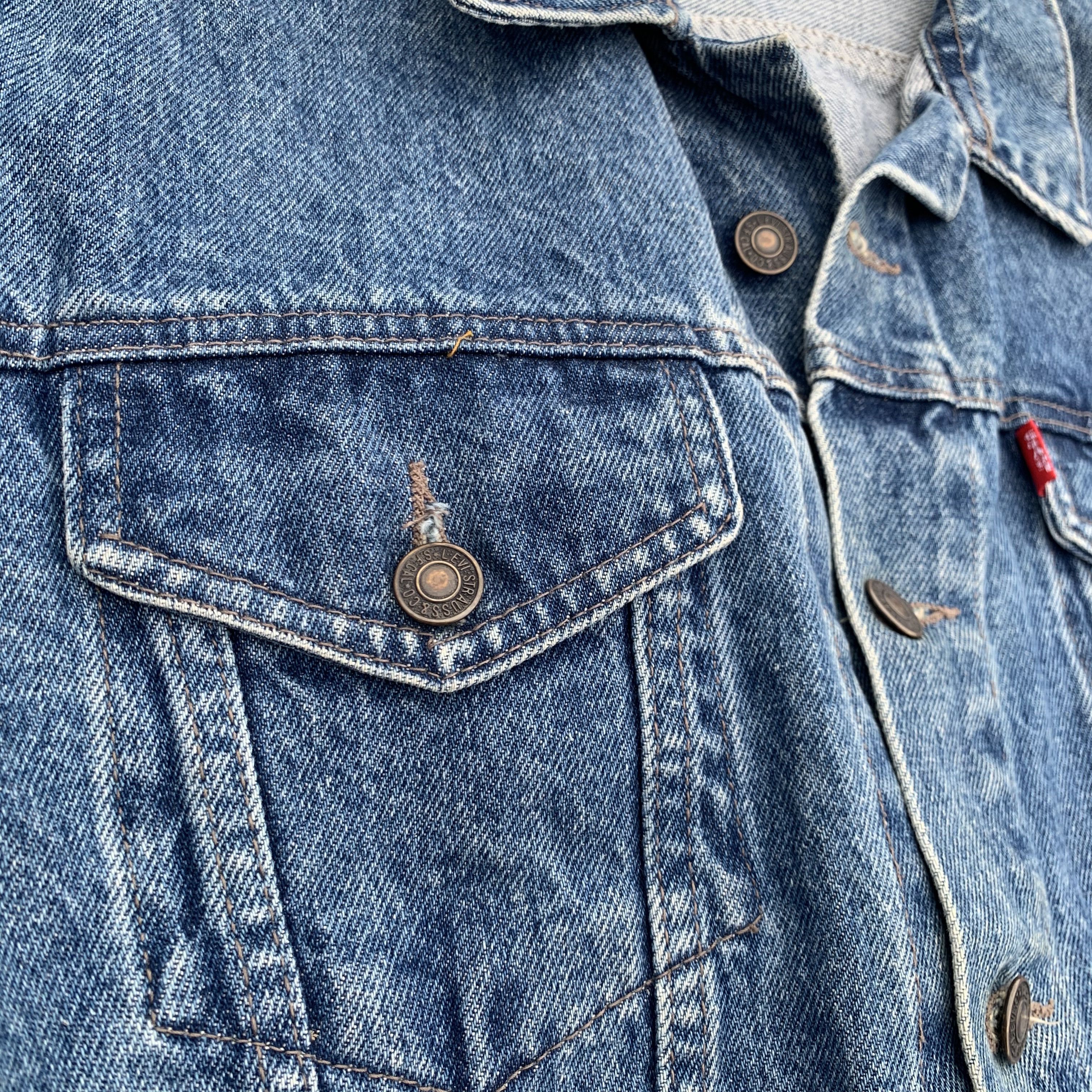Levi's × Levi's Vintage Clothing 80s Vintage Faded Levis Denim Trucker Jacket Size US M / EU 48-50 / 2 - 11 Thumbnail