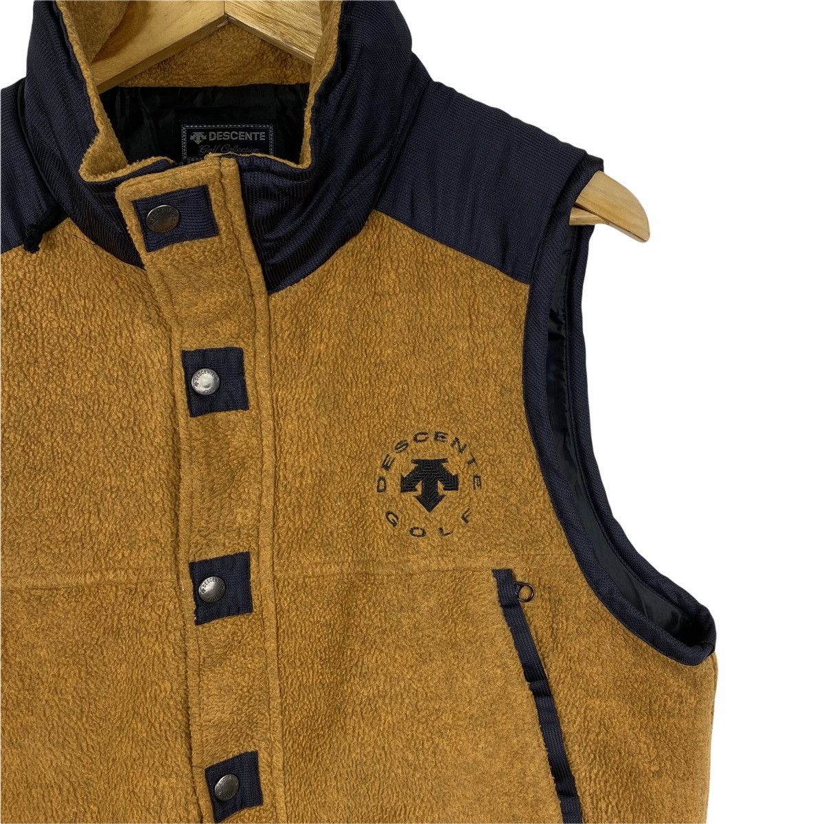 Descente × Vintage Vintage DESCENTE Golf Collection Fleece Vest Jacket Size US S / EU 44-46 / 1 - 6 Thumbnail