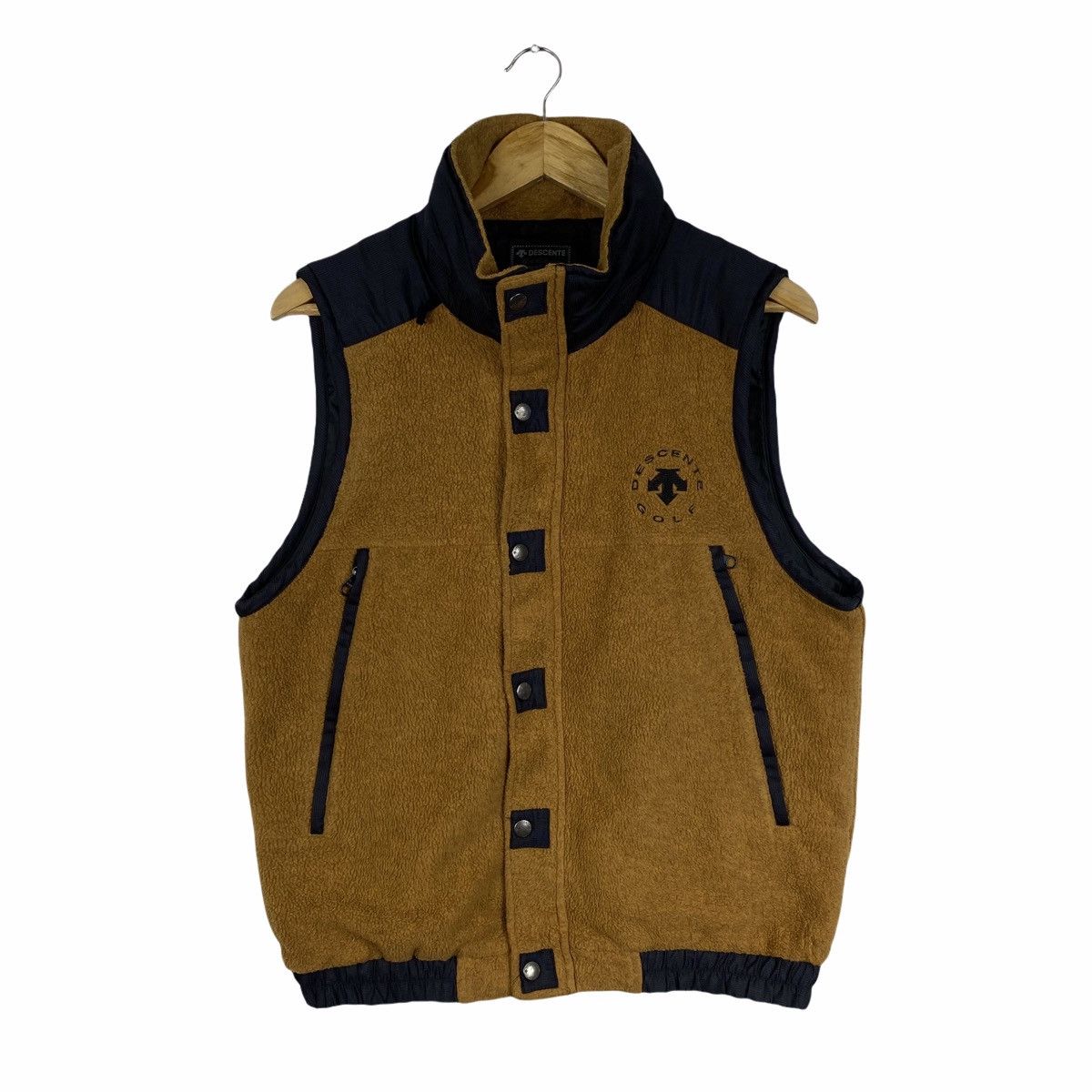 Descente × Vintage Vintage DESCENTE Golf Collection Fleece Vest Jacket Size US S / EU 44-46 / 1 - 1 Thumbnail
