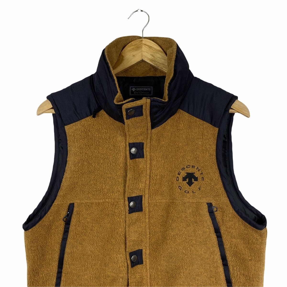 Descente × Vintage Vintage DESCENTE Golf Collection Fleece Vest Jacket Size US S / EU 44-46 / 1 - 5 Thumbnail