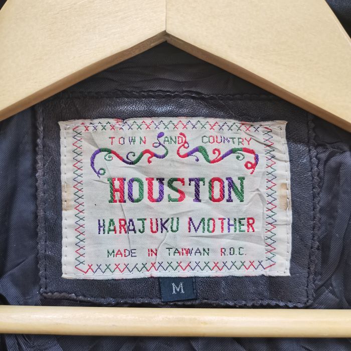 Vintage Vintage 90's HOUSTON HARAJUKU MOTHER Bomber Leather Jacket