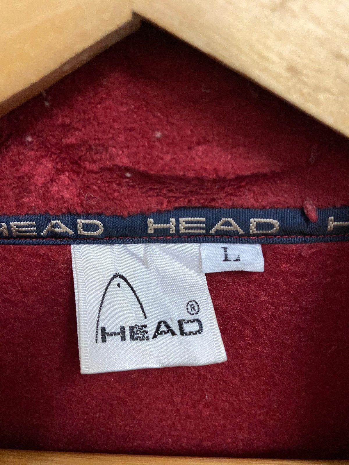 Vintage Vintage HEAD Sportswear Small Logo Fleece Sweater Jacket Size US L / EU 52-54 / 3 - 4 Thumbnail